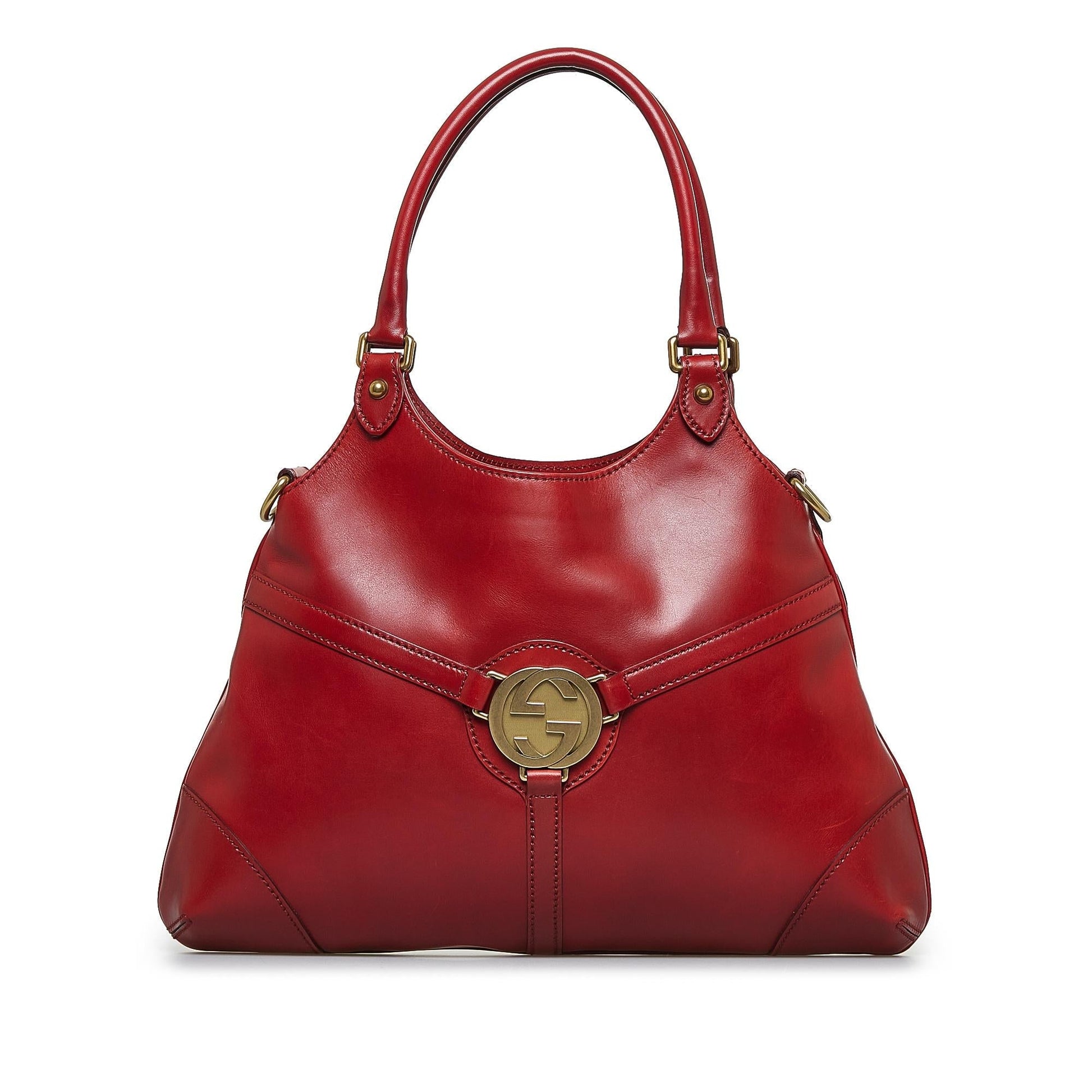 Gucci Reins SHG-sOHZPl Calf Red Shoulder Bag