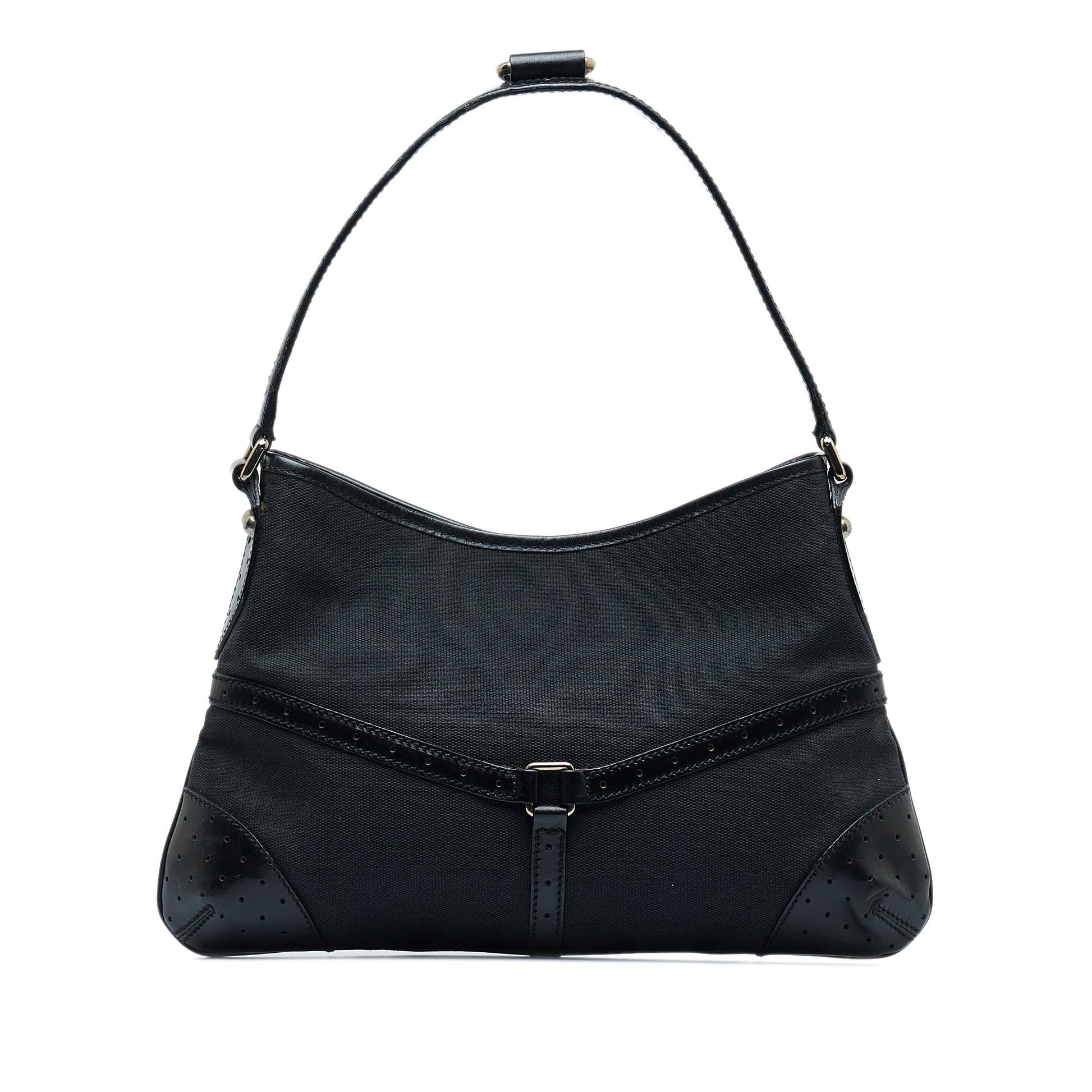 Gucci Reins SHG-DPlcj0 Canvas Black Shoulder Bag