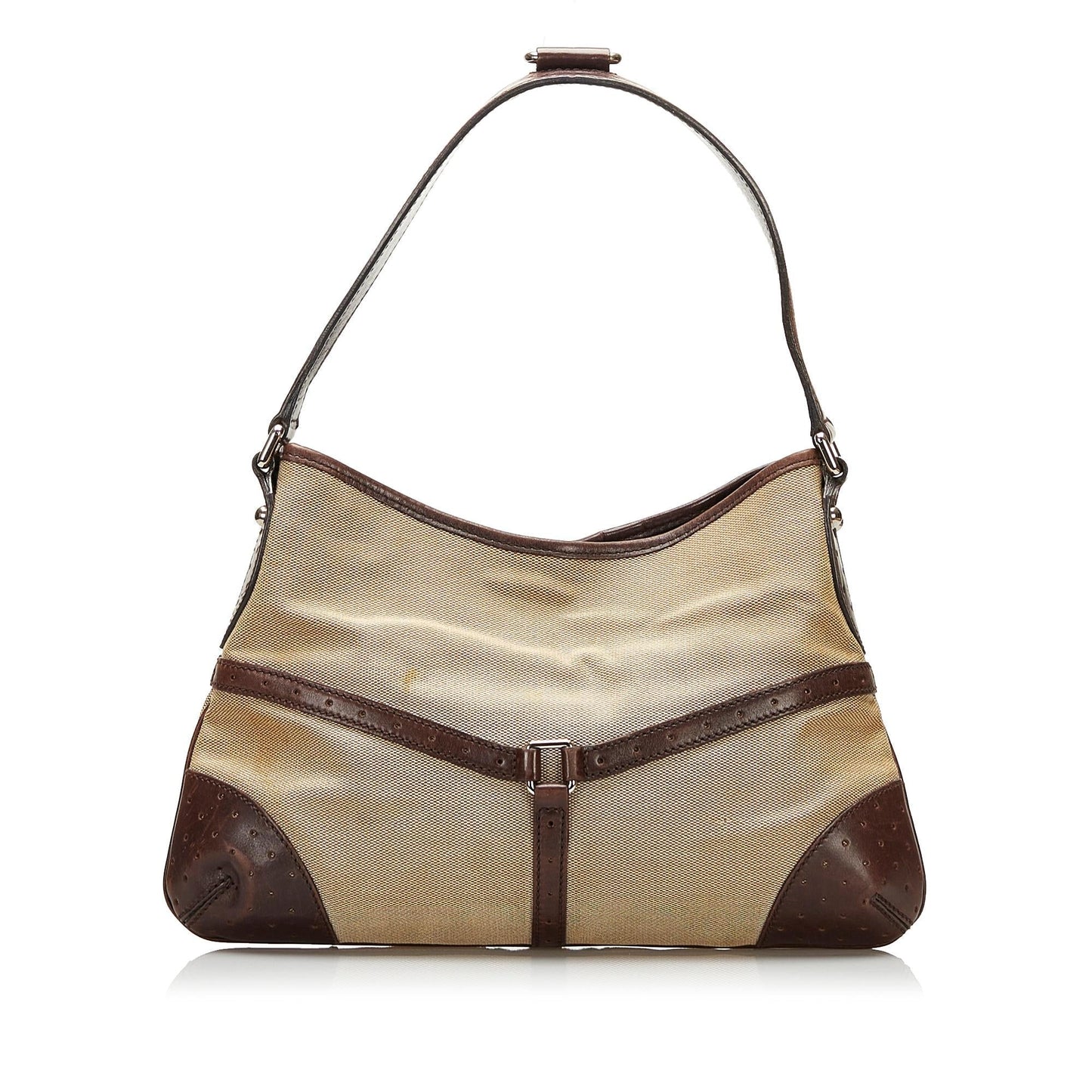 Gucci Reins Web SHG Canvas Brown Shoulder Bag