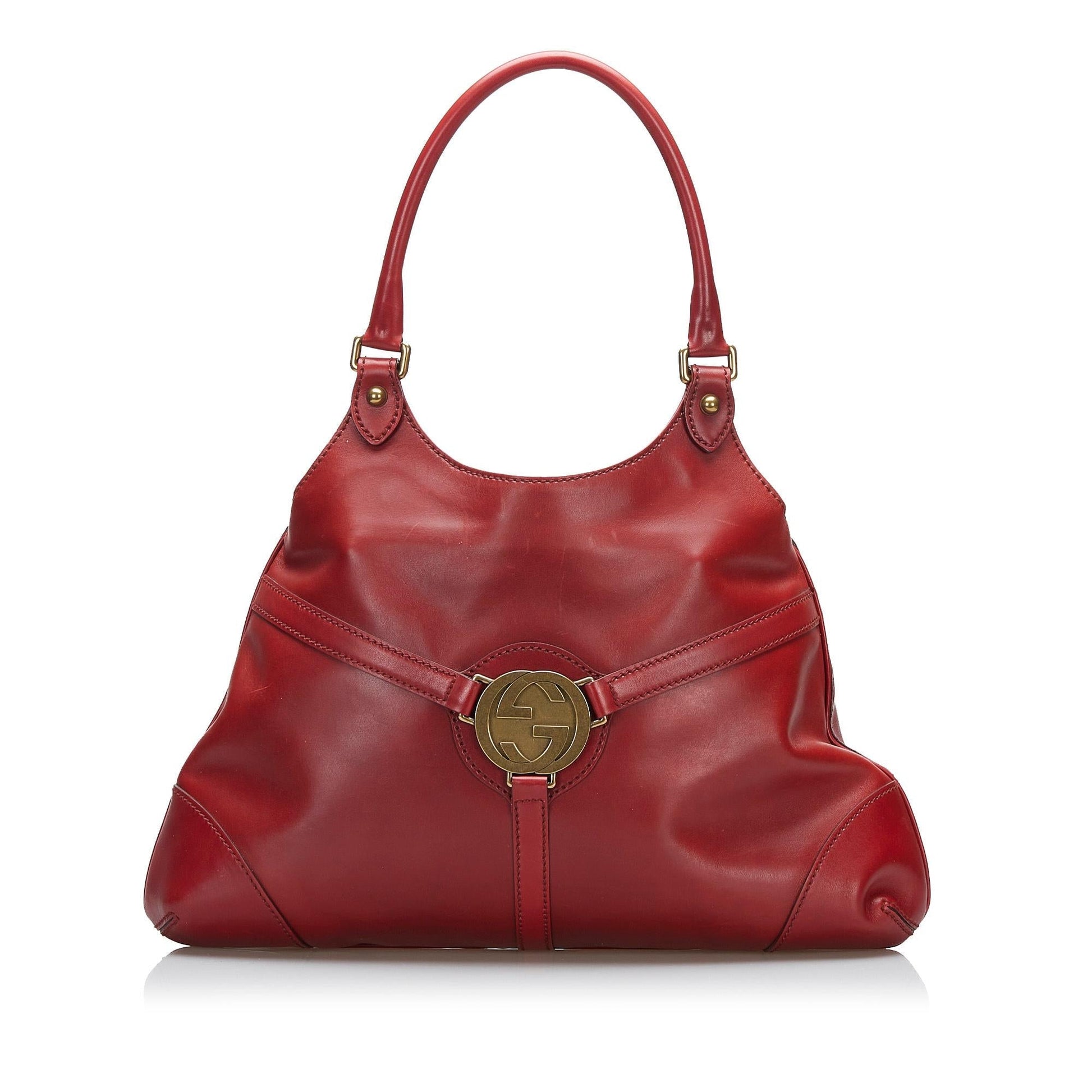 Gucci Reins SHG-6ZUH8u Calf Red Shoulder Bag