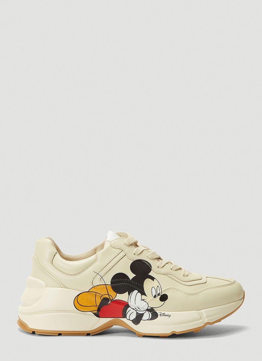 Gucci X Disney Rhyton Mickey Mo Leather Travel Bag