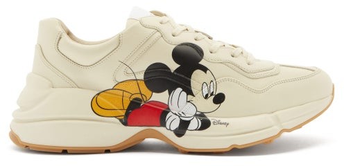 Gucci X Disney Rhyton Mickey Mo Leather Travel Bag