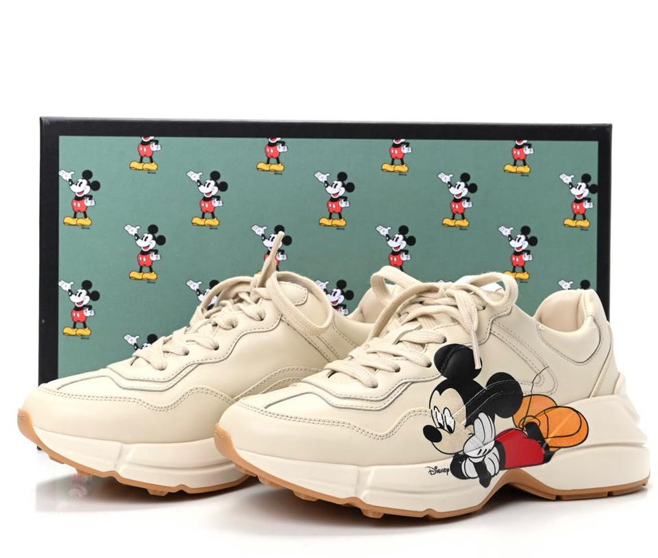 Gucci X Disney Rhyton Mickey Mo Leather Travel Bag
