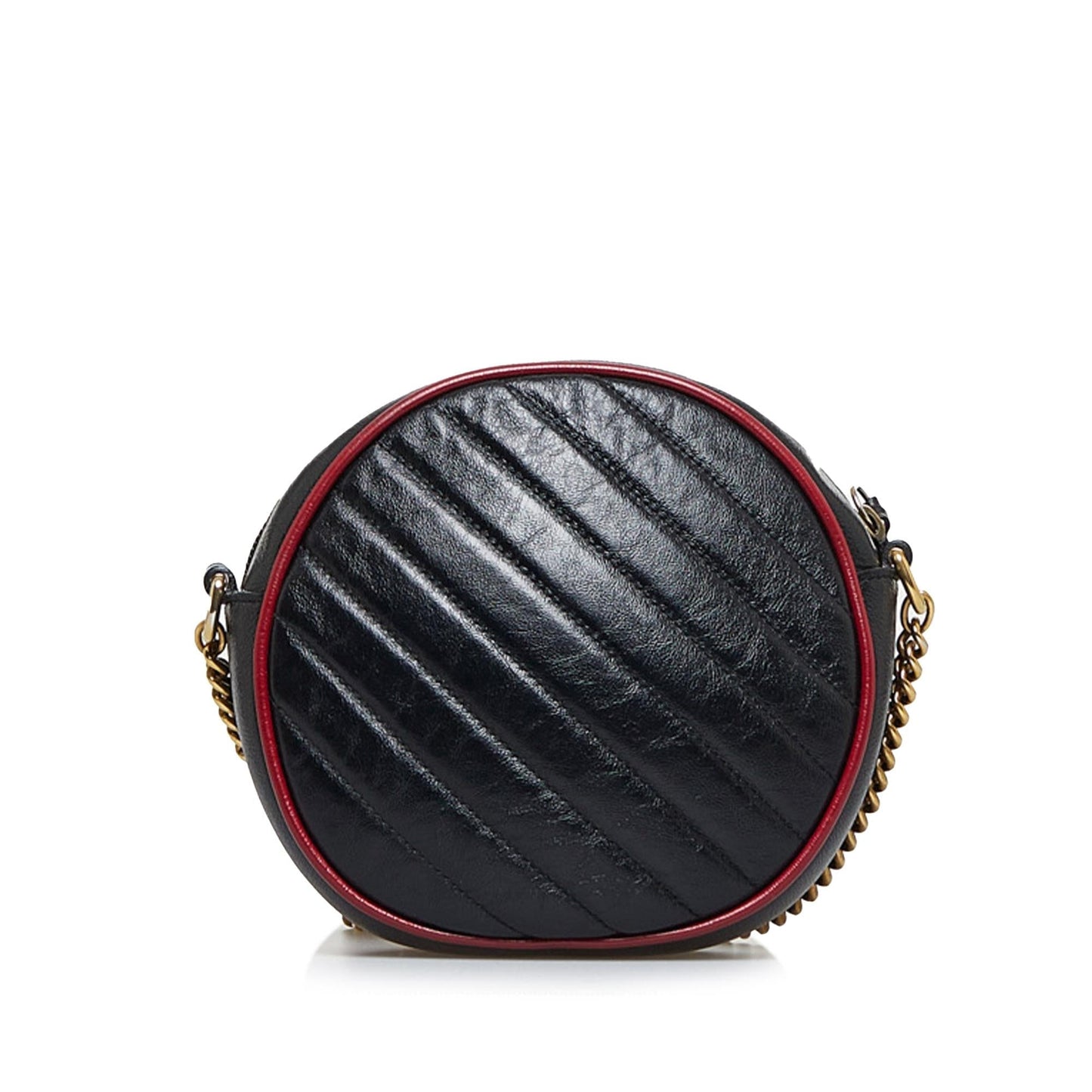 Gucci Round GG Marmont SHG-4utPJf Calf Black Crossbody Bag