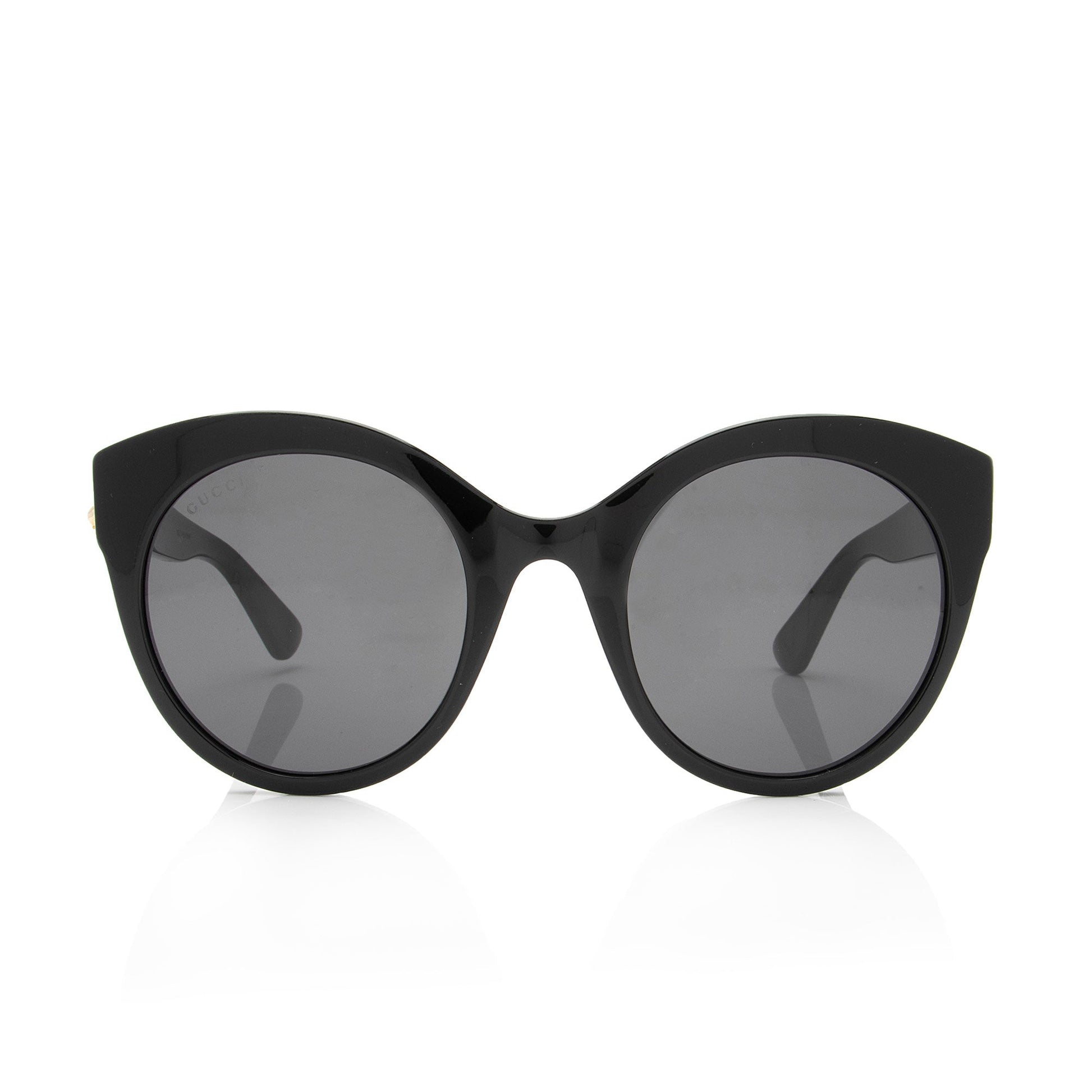 Gucci Round Interlocking GG Sunglasses SHF-BnCs8t Black Accessory
