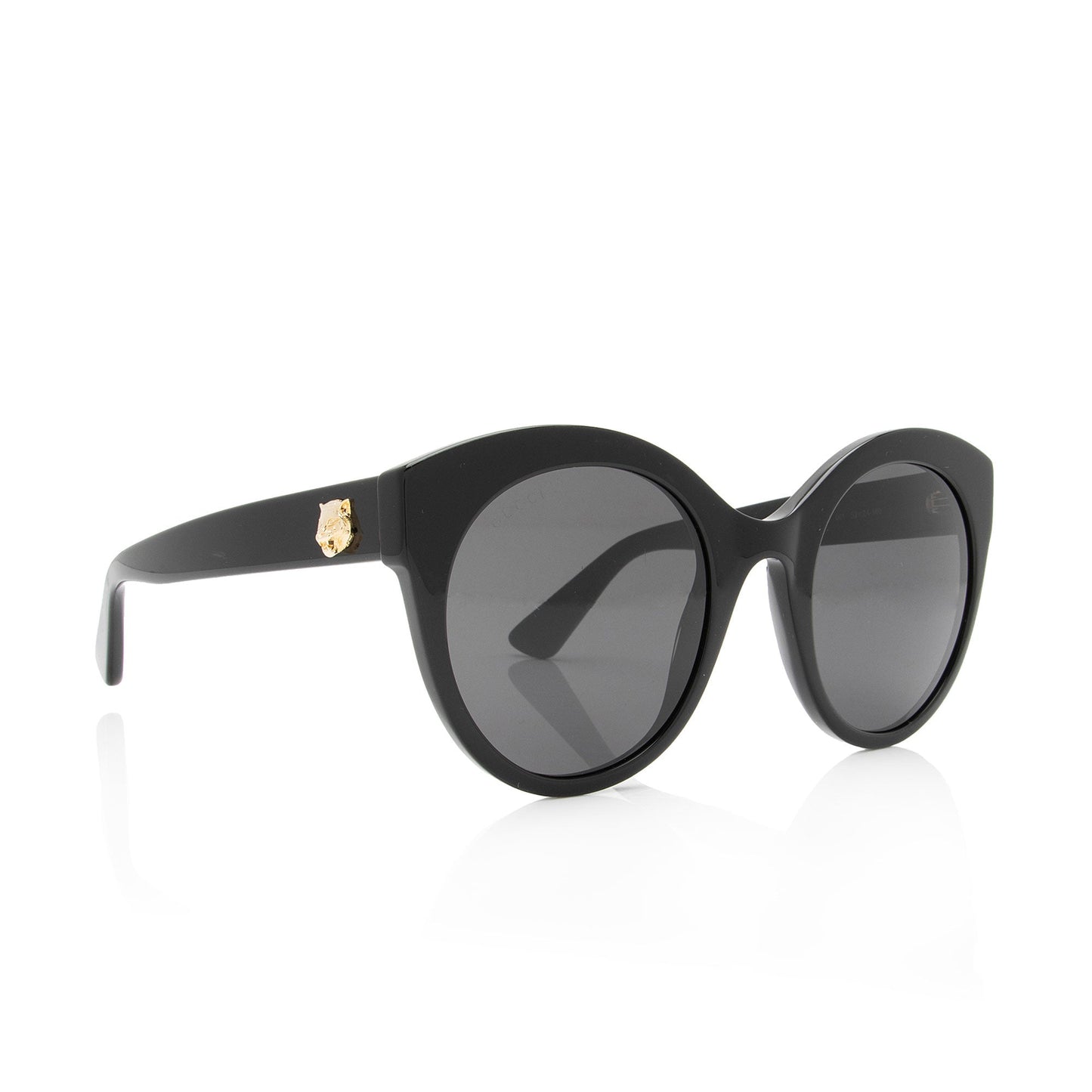 Gucci Round Interlocking GG Sunglasses SHF-BnCs8t Black Accessory