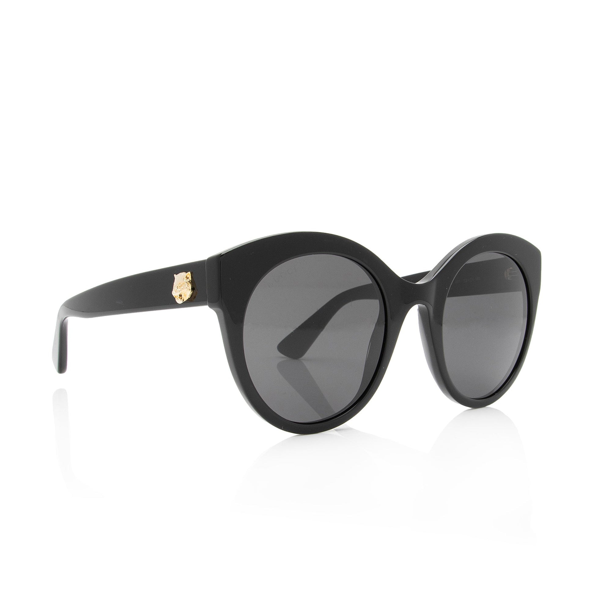Gucci Round Interlocking GG Sunglasses SHF-BnCs8t Black Accessory