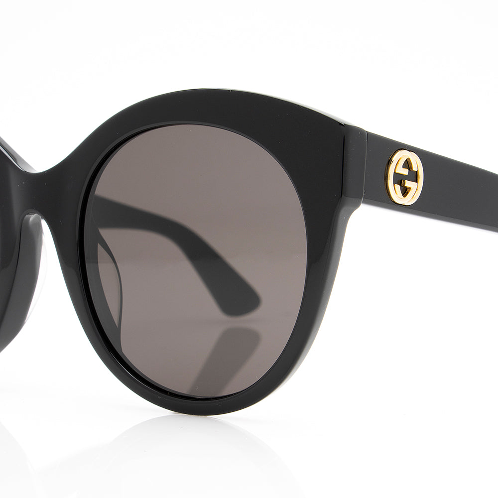 Gucci Rounded Cateye Sunglasses SHF Black Accessory