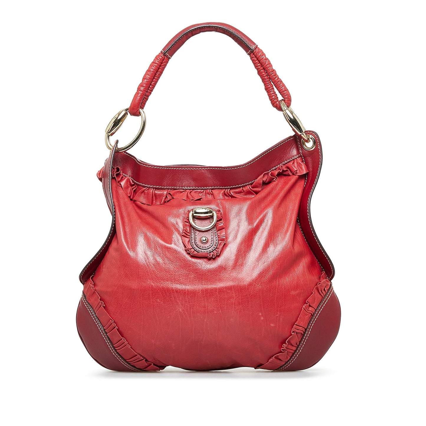 Gucci Sabrina SHG-FuLmJX Calf Red Shoulder Bag