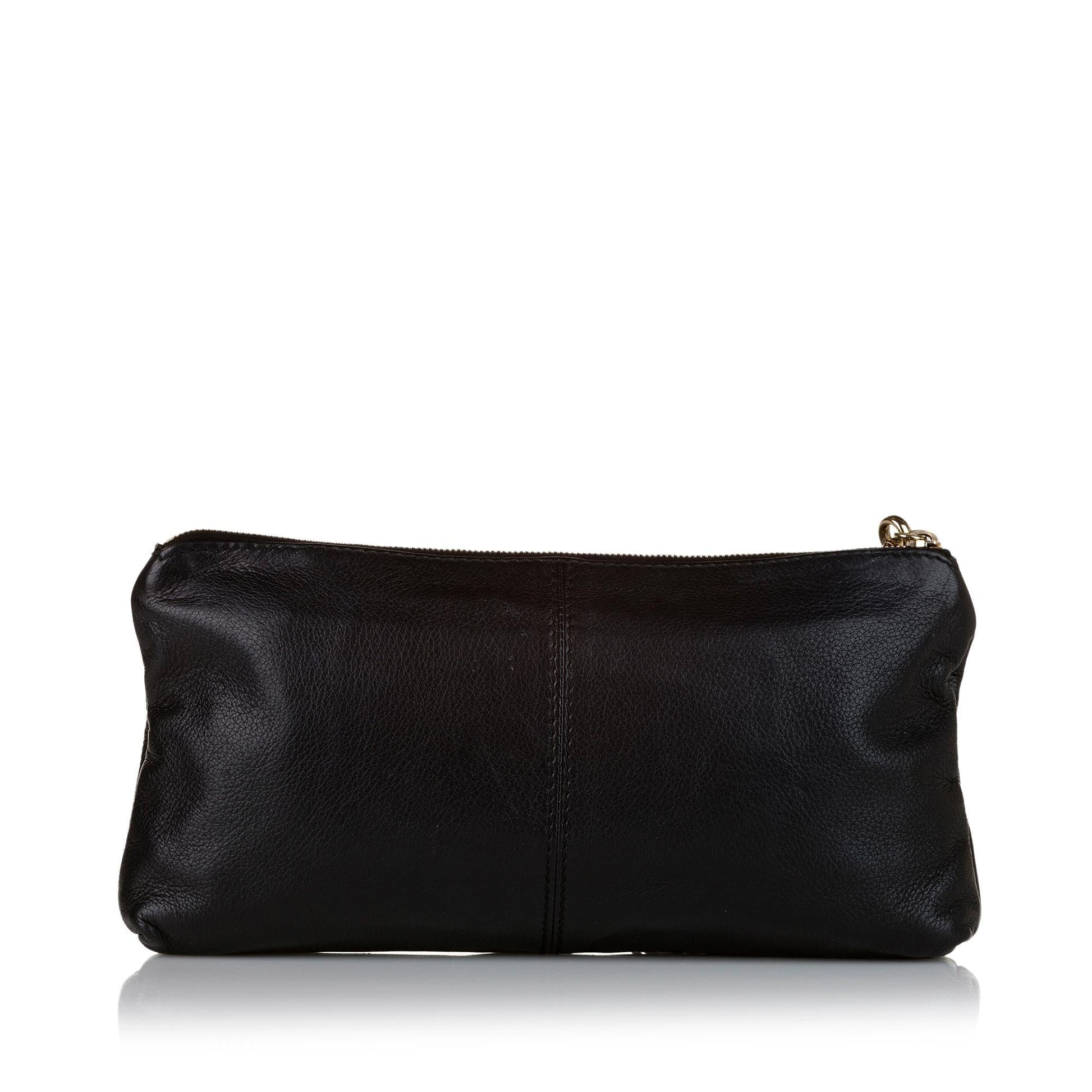 Gucci Sienna SHG Leather Black Clutch Bag