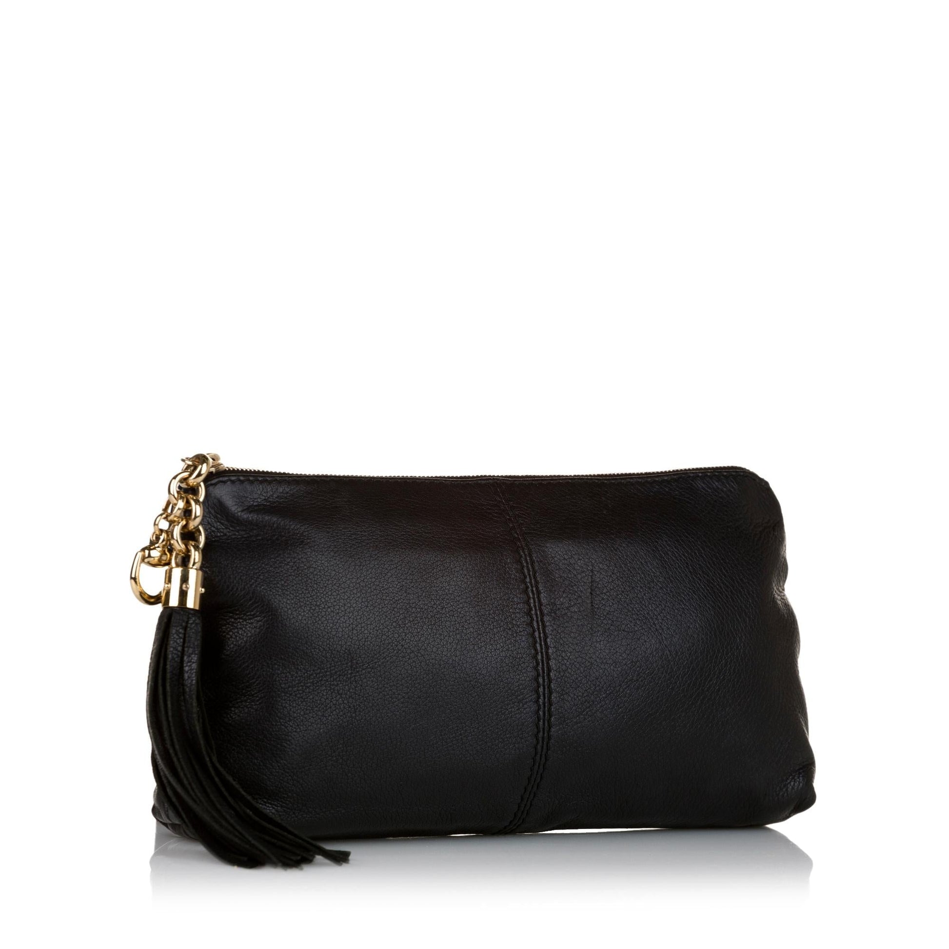 Gucci Sienna SHG Leather Black Clutch Bag