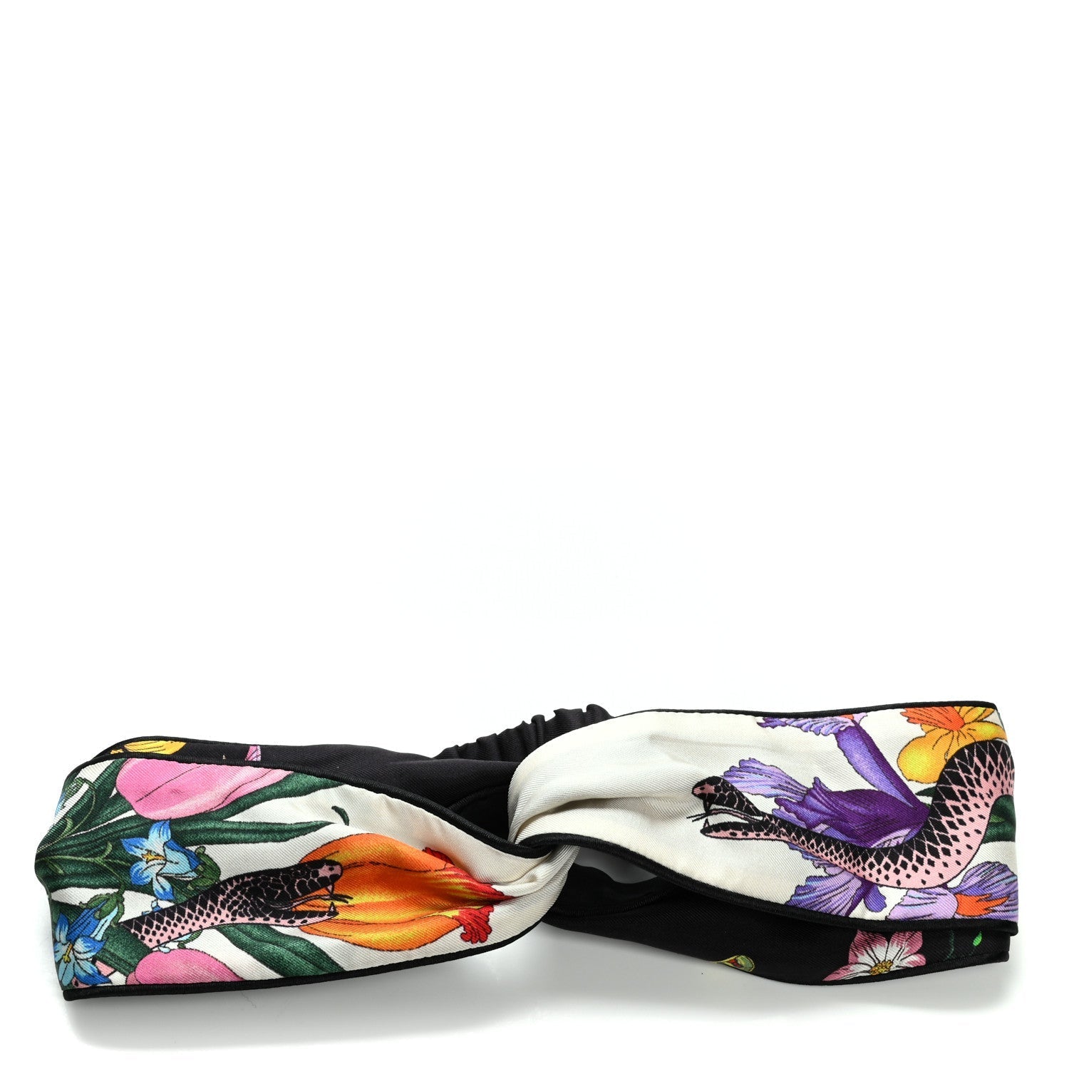 Gucci SILK FLORAL HEADBAND Travel Bag
