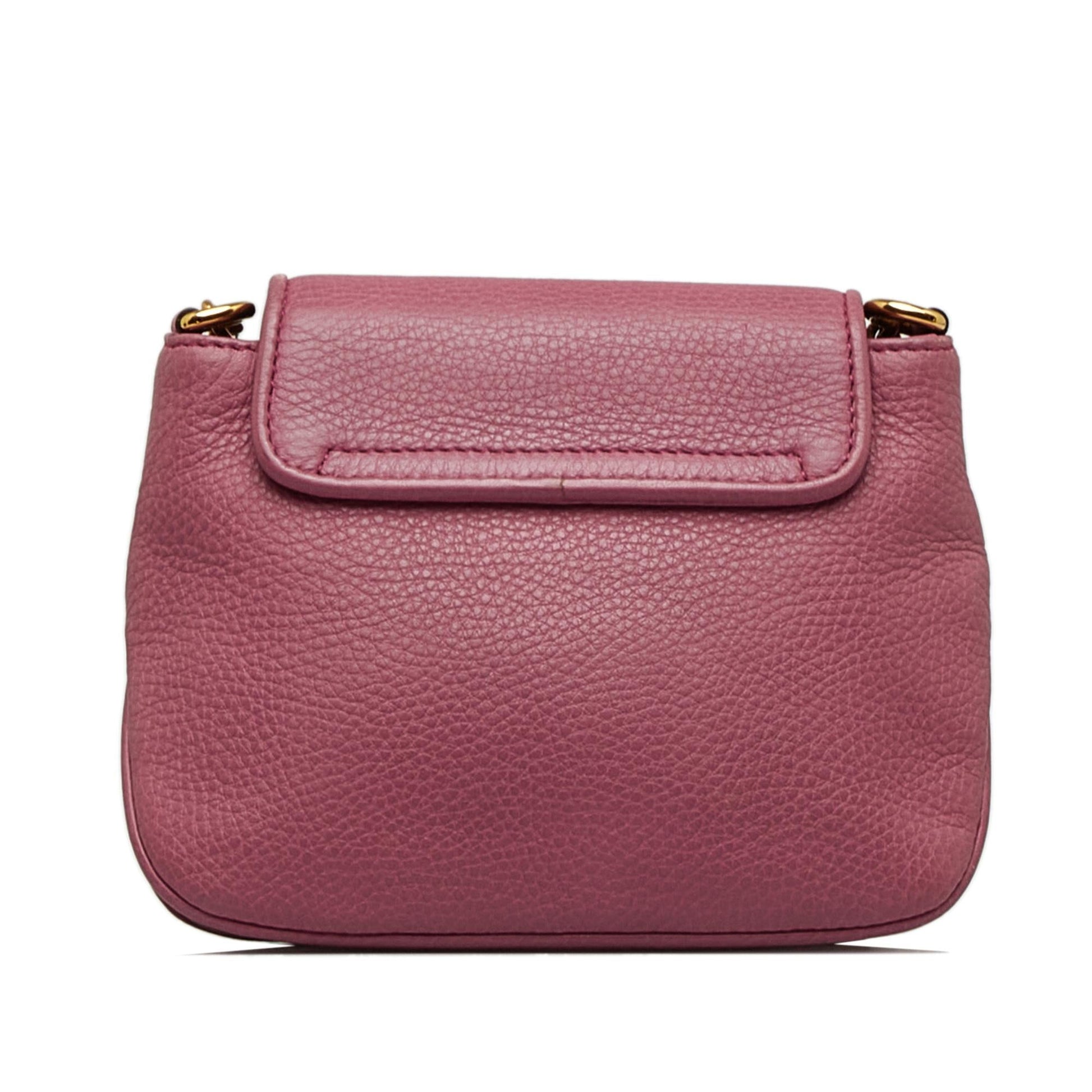 Gucci Chain SHG-3UqCpK Leather Calf Pink Small Crossbody Bag