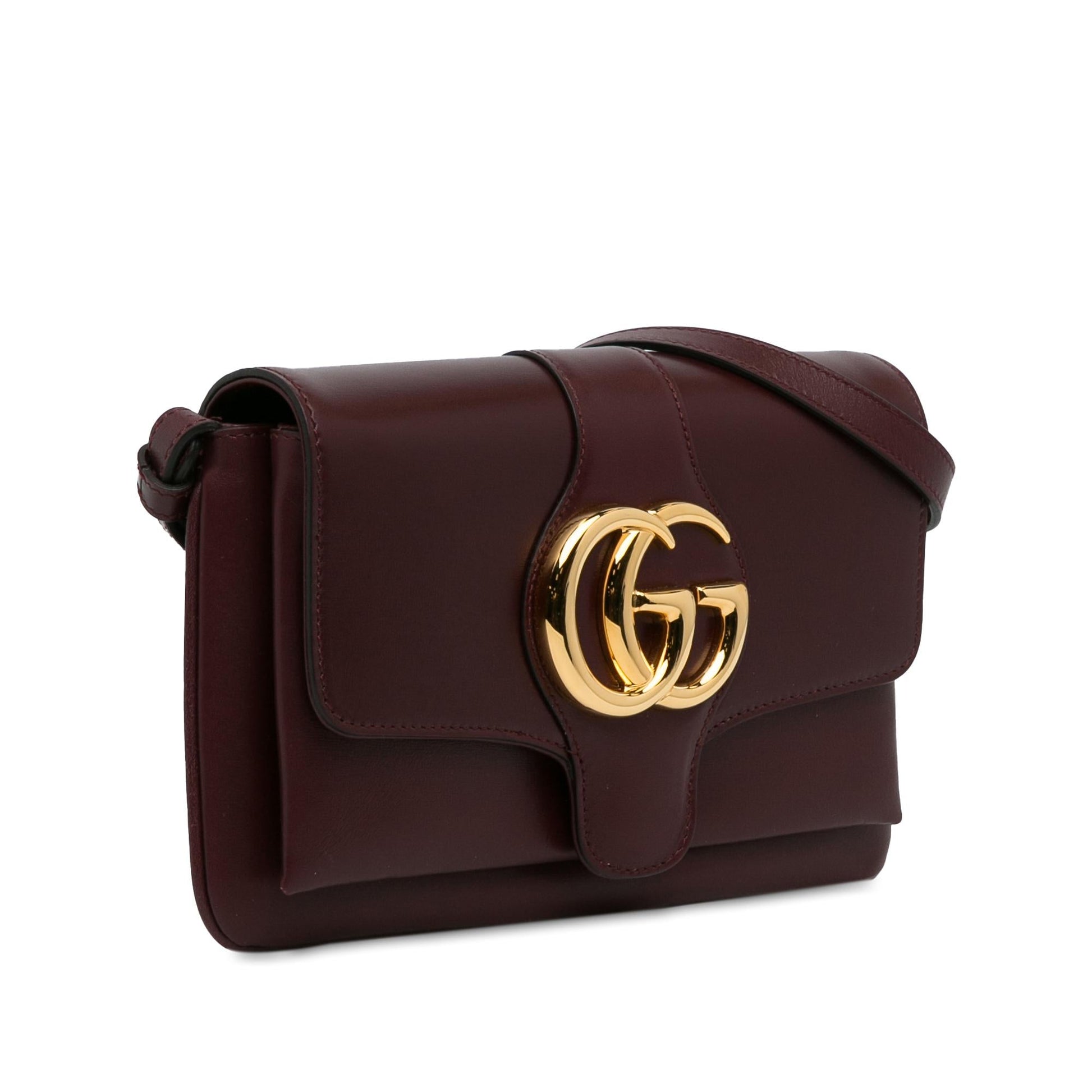 Gucci Arli SHG-JVlOlG Calf Red Small Crossbody Bag