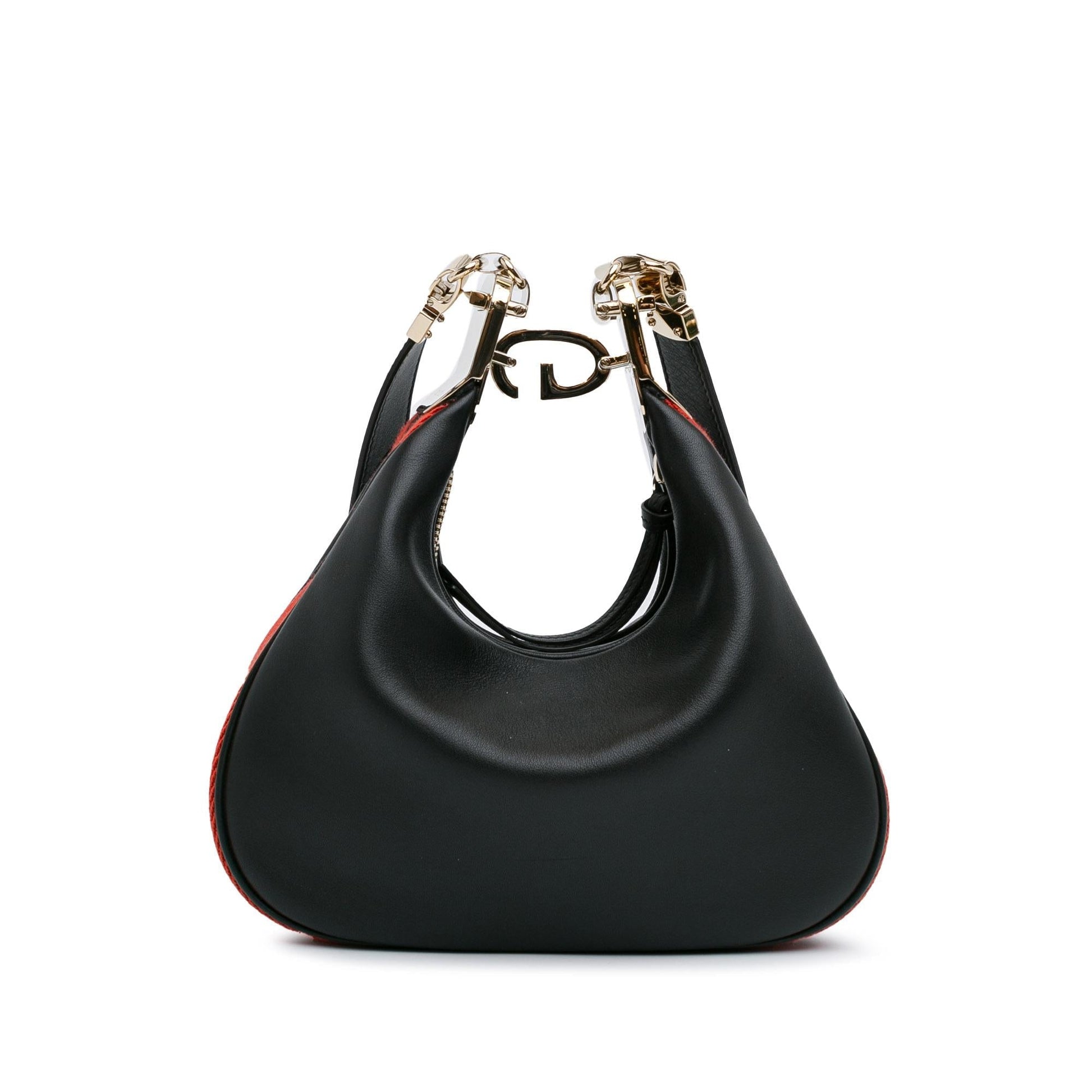 Gucci Attache SHG-PXGlzN Calf Black Small Crossbody Bag