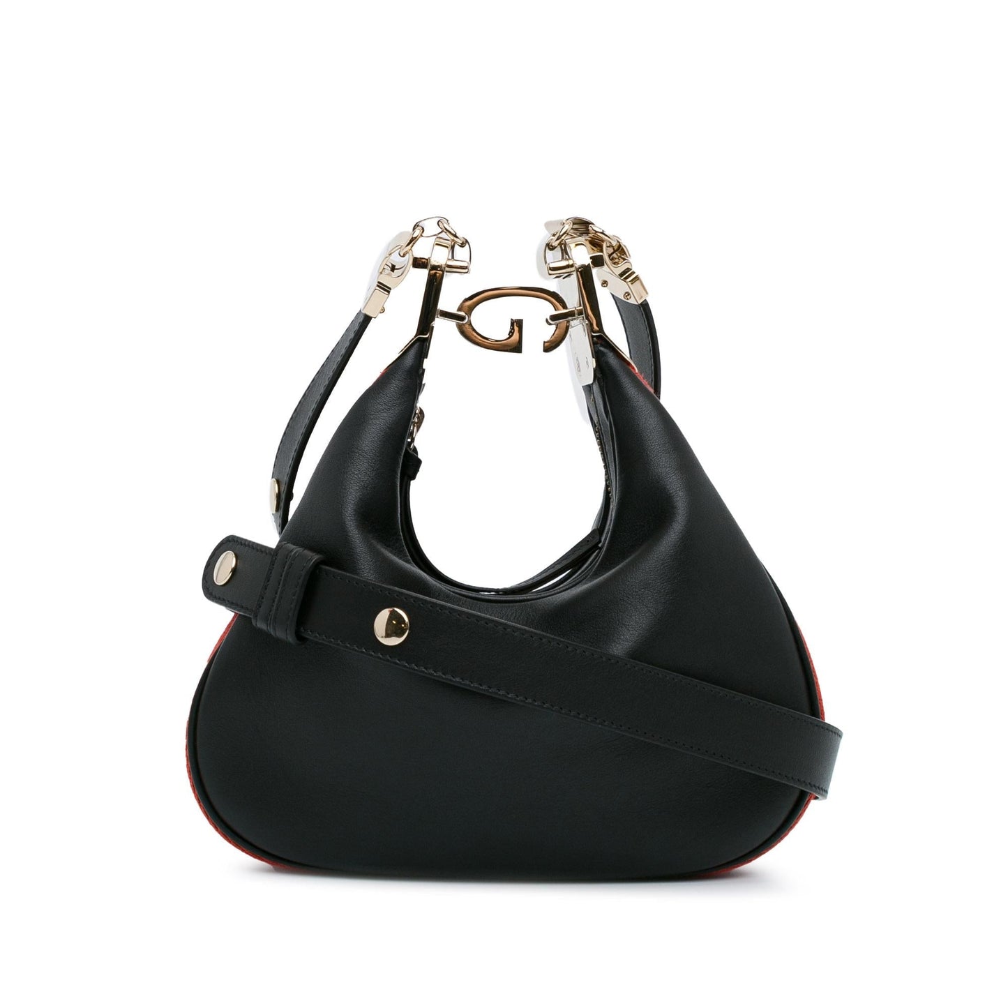 Gucci Attache SHG-PXGlzN Calf Black Small Crossbody Bag
