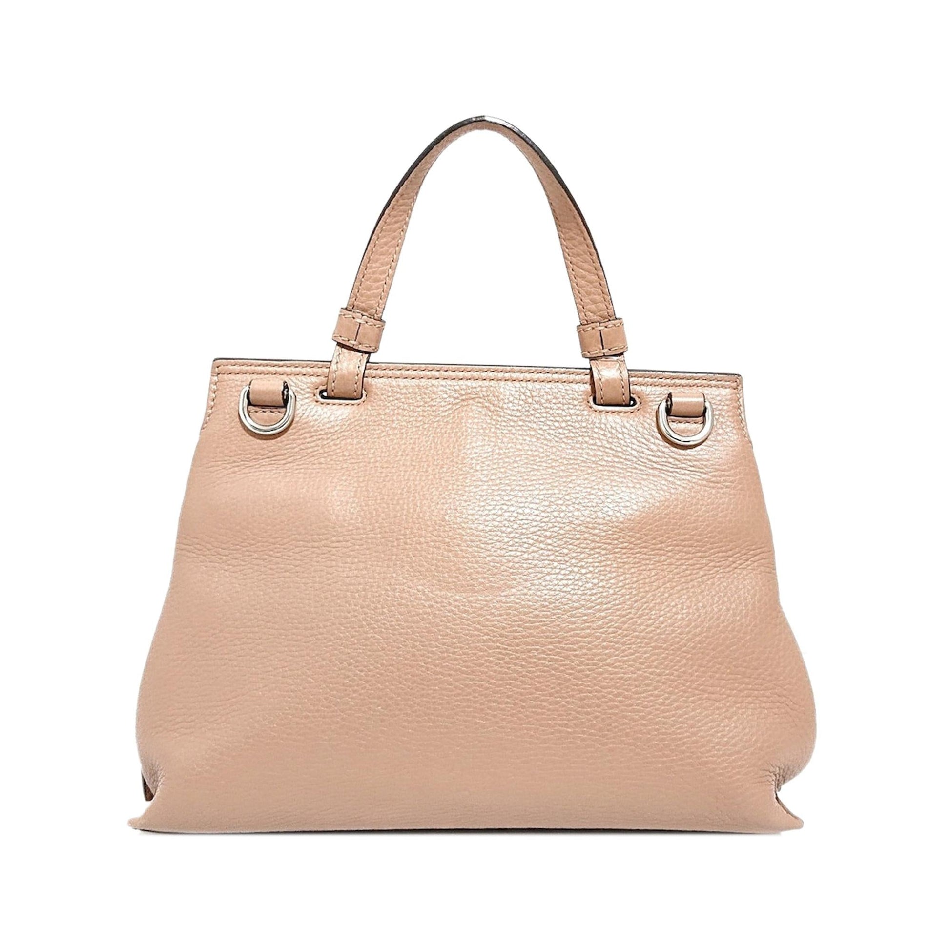 Gucci Bamboo Daily SHG-Io8gU2 Calf Pink Small Satchel Bag