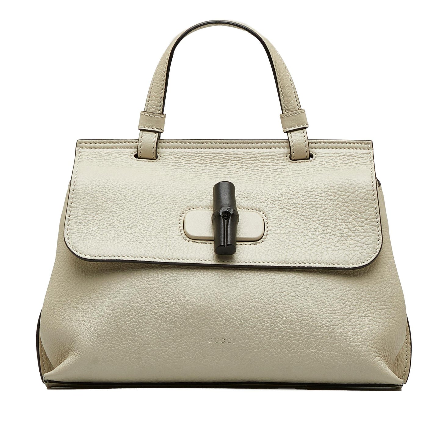 Gucci Bamboo Daily SHG-HgzhpC Calf White Small Satchel Bag