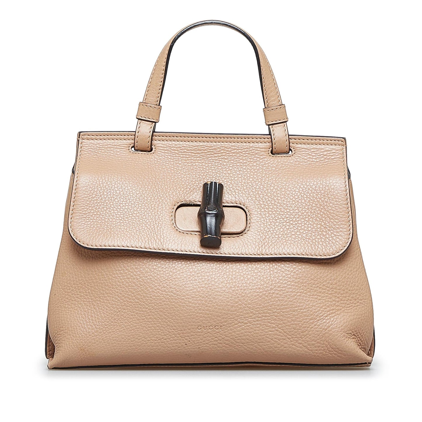 Gucci Bamboo Daily Calf Brown Small Satchel Bag Satchel 1