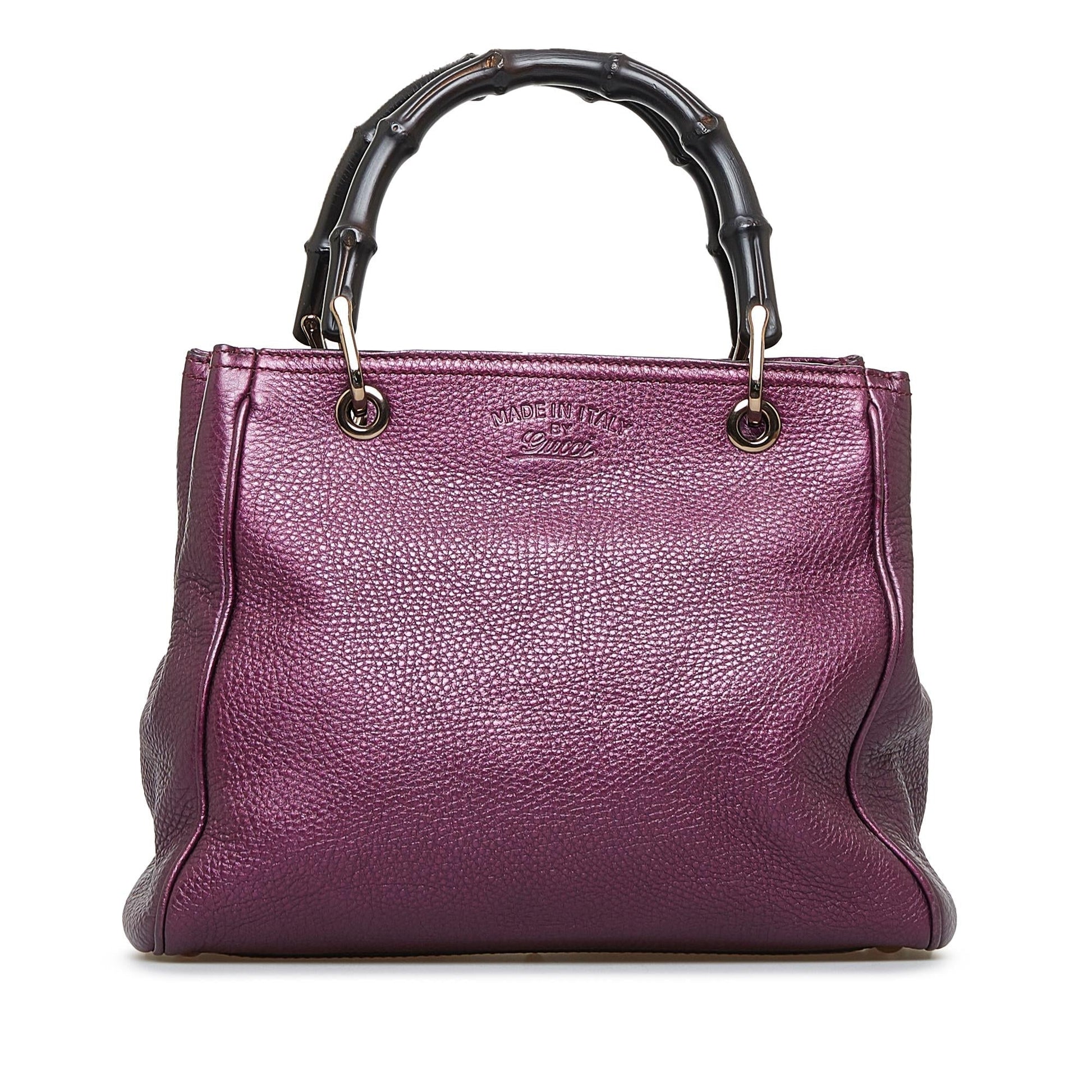 Gucci Bamboo Shopper SHG-3oYbYP Calf Small Satchel Bag