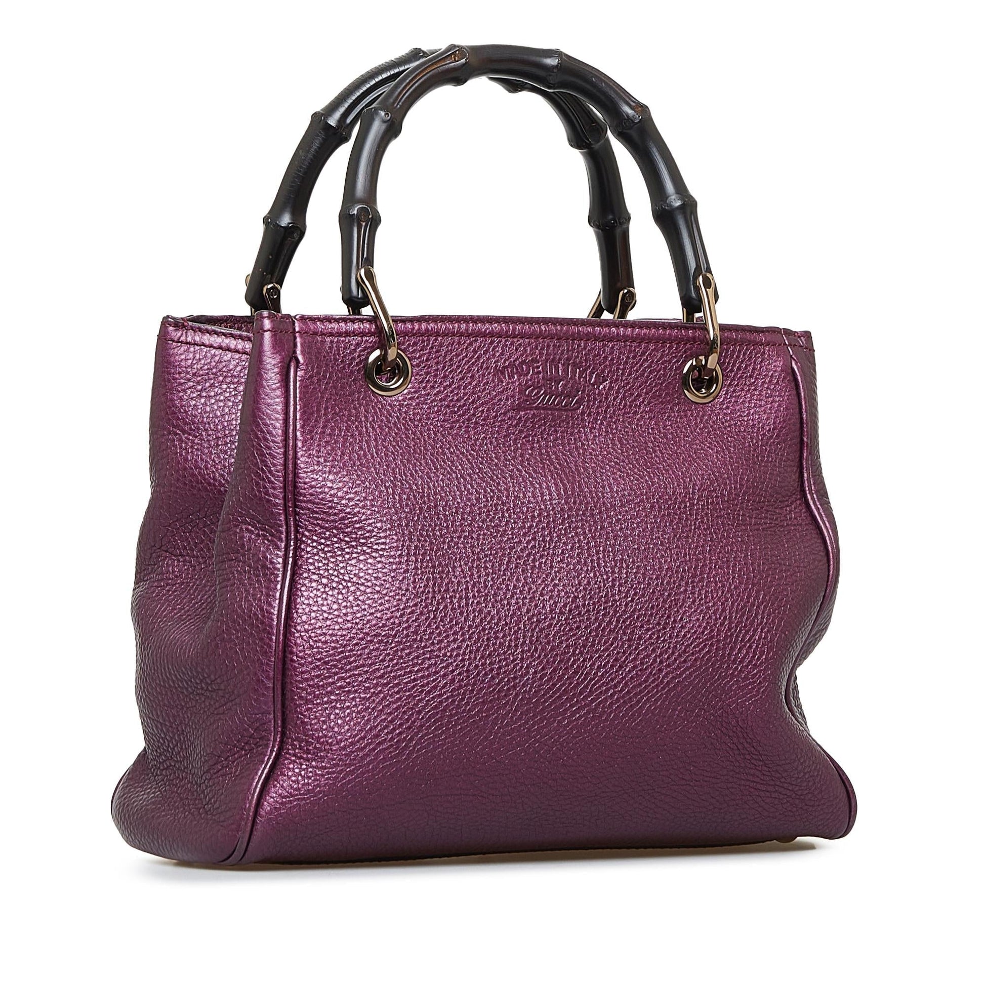 Gucci Bamboo Shopper SHG-3oYbYP Calf Small Satchel Bag