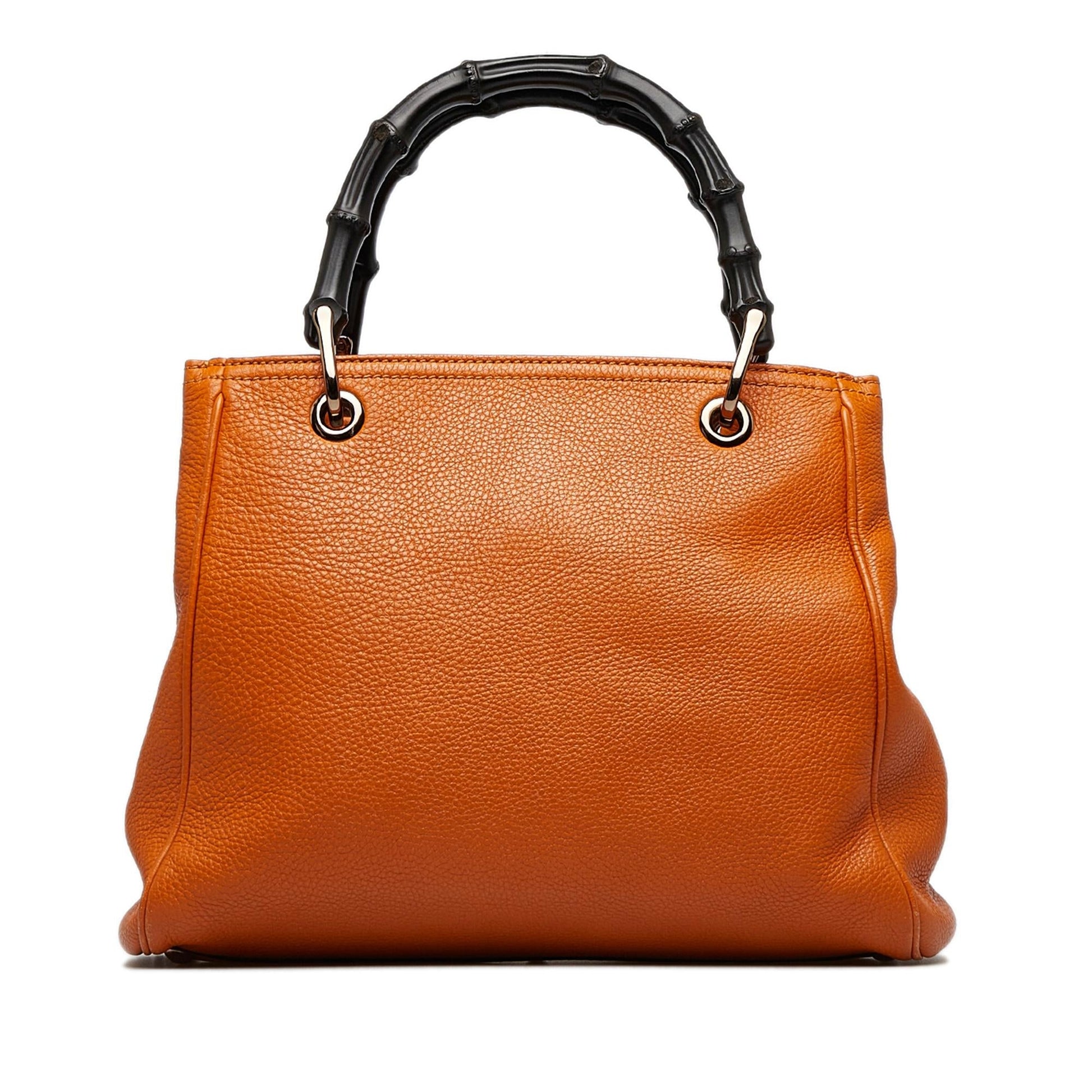 Gucci Bamboo Shopper SHG-dlzpl4 Calf Orange Small Satchel Bag