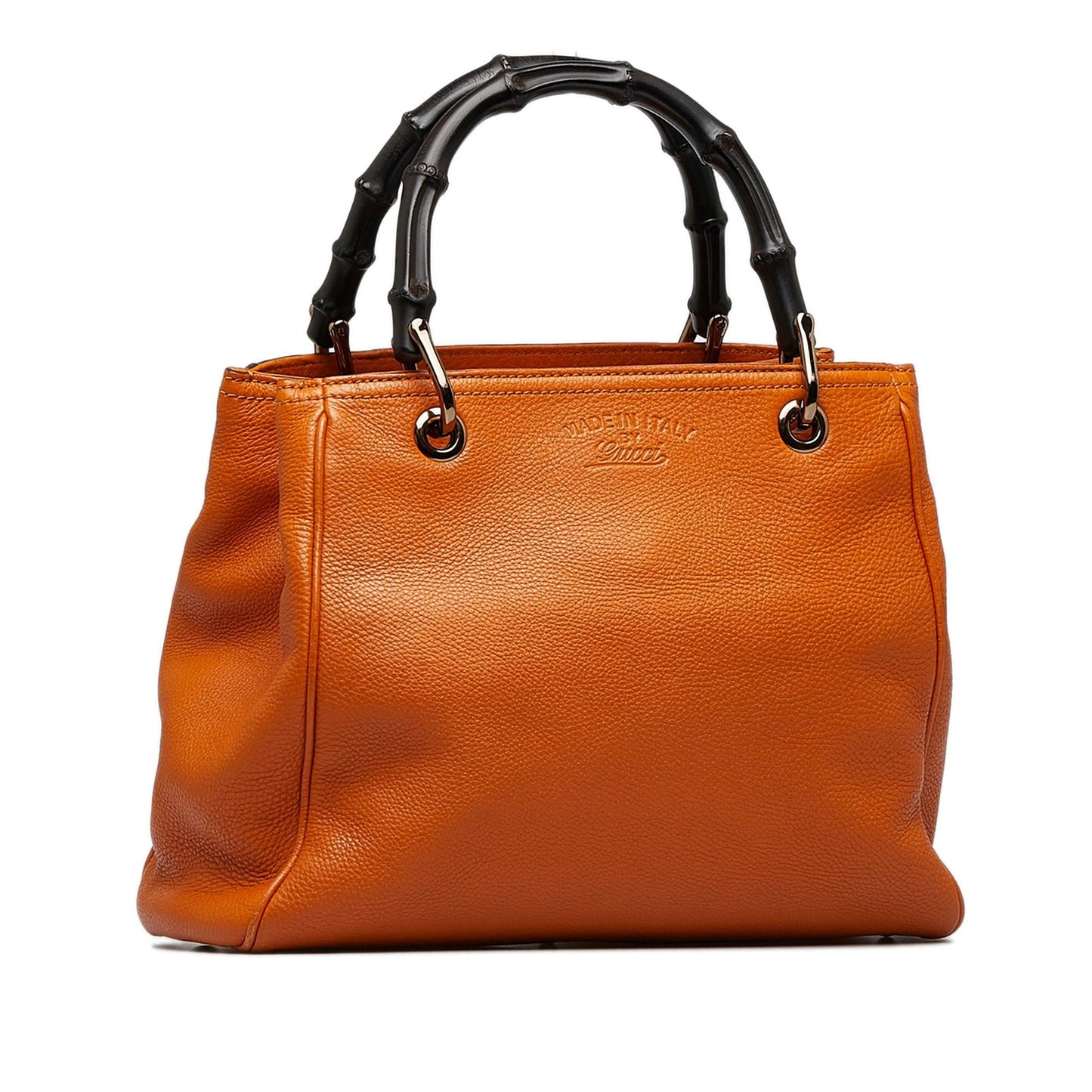 Gucci Bamboo Shopper SHG-dlzpl4 Calf Orange Small Satchel Bag