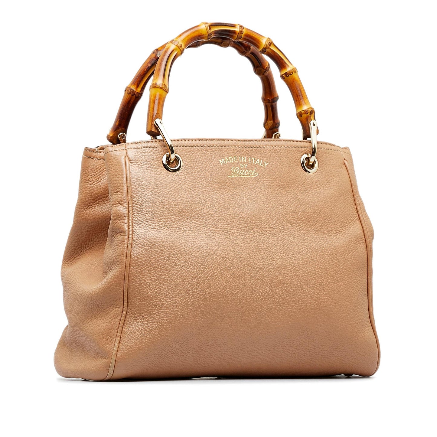 Gucci Bamboo Shopper SHG-csXgnx Calf Brown Small Satchel Bag