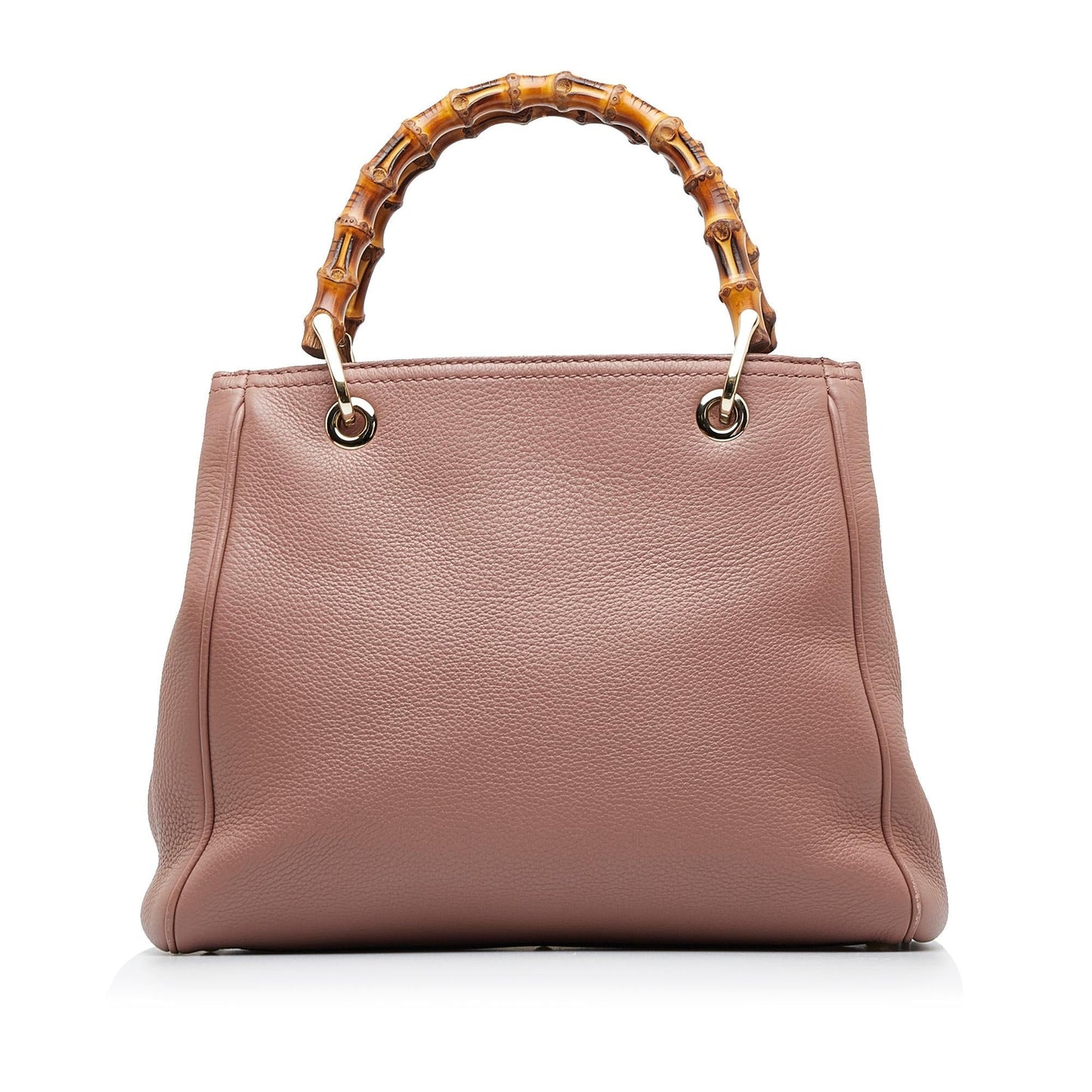 Gucci Bamboo Shopper SHG-wb4O7b Calf Pink Small Satchel Bag