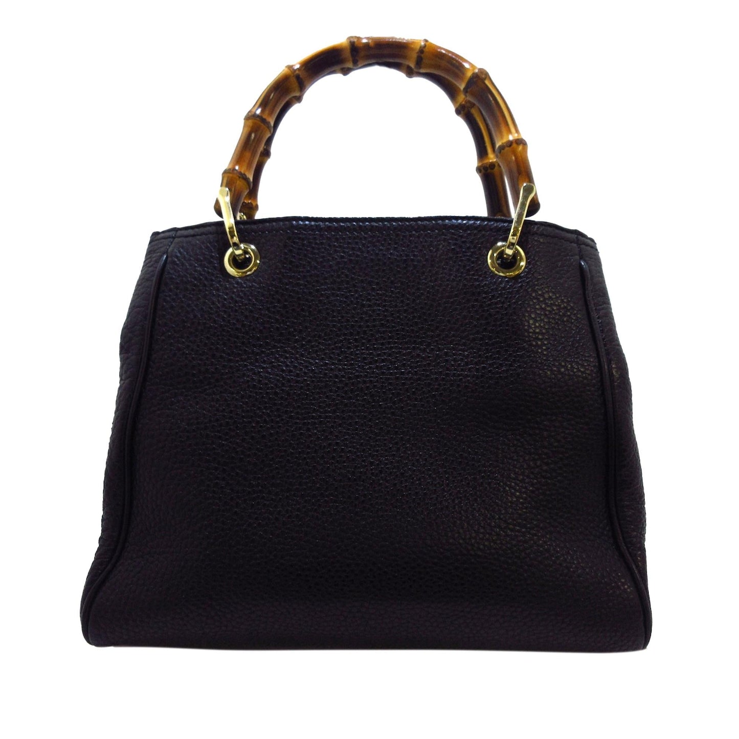 Gucci Bamboo Shopper SHG-bwNvL1 Calf Black Small Satchel Bag