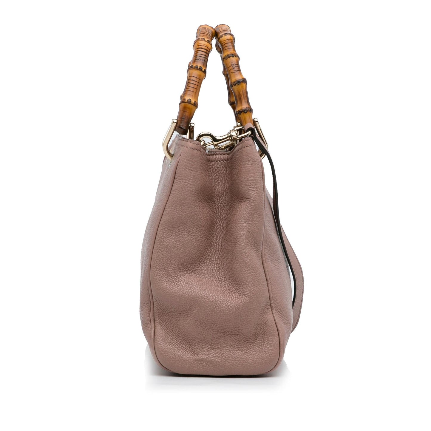 Gucci Bamboo Shopper SHG-602T49 Calf Pink Small Satchel Bag