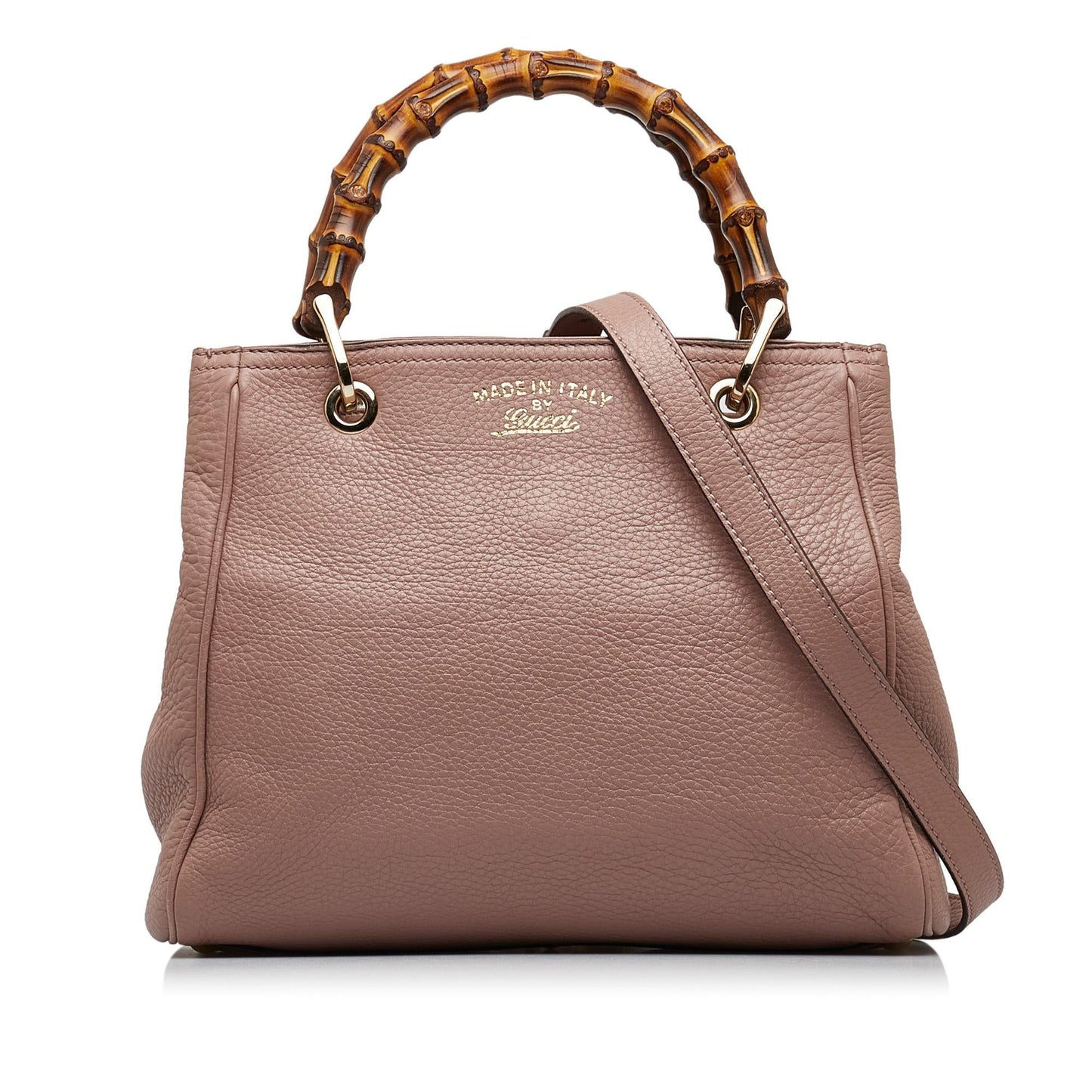 Gucci Bamboo Shopper SHG-Rk3GRb Calf Brown Small Satchel Bag