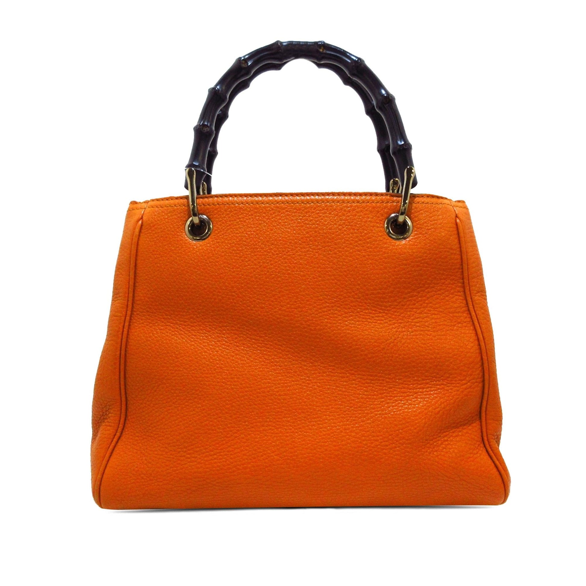 Gucci Bamboo Shopper SHG-BckysY Calf Orange Small Satchel Bag
