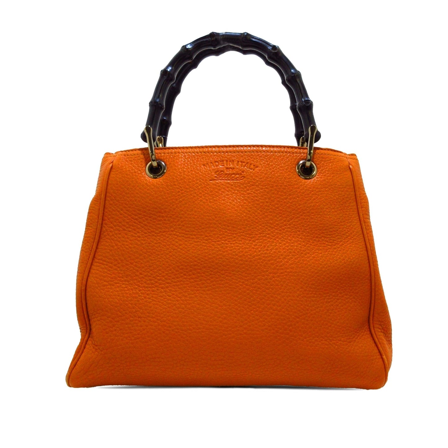 Gucci Bamboo Shopper SHG-BckysY Calf Orange Small Satchel Bag