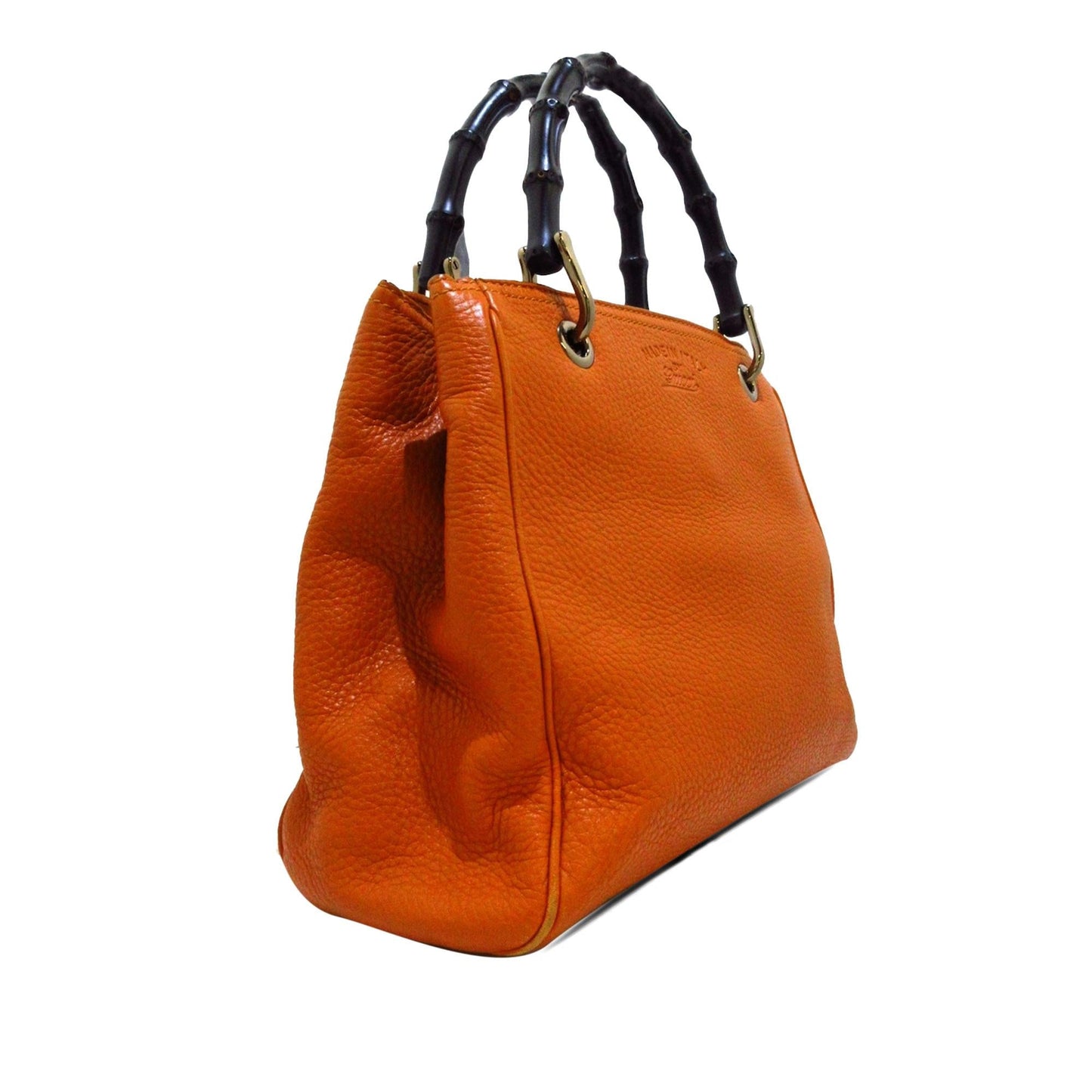 Gucci Bamboo Shopper SHG-BckysY Calf Orange Small Satchel Bag