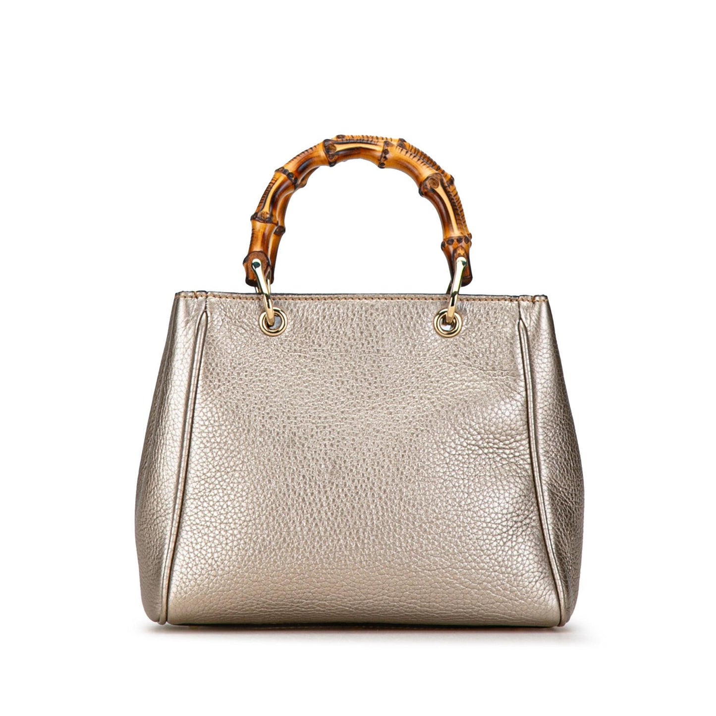 Gucci Bamboo Shopper SHG-mkzbAU Calf Gold Small Satchel Bag