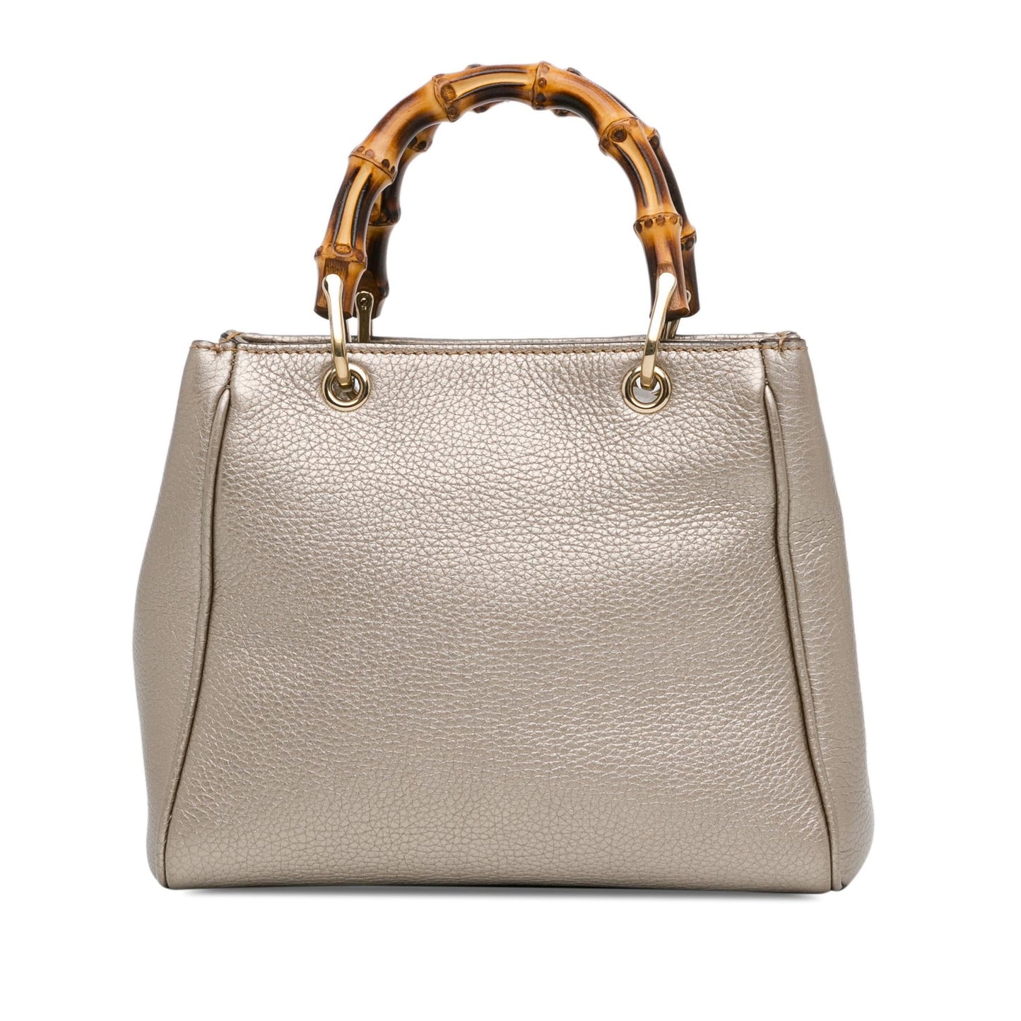 Gucci Bamboo Shopper SHG-Q1gSVq Calf Gold Small Satchel Bag