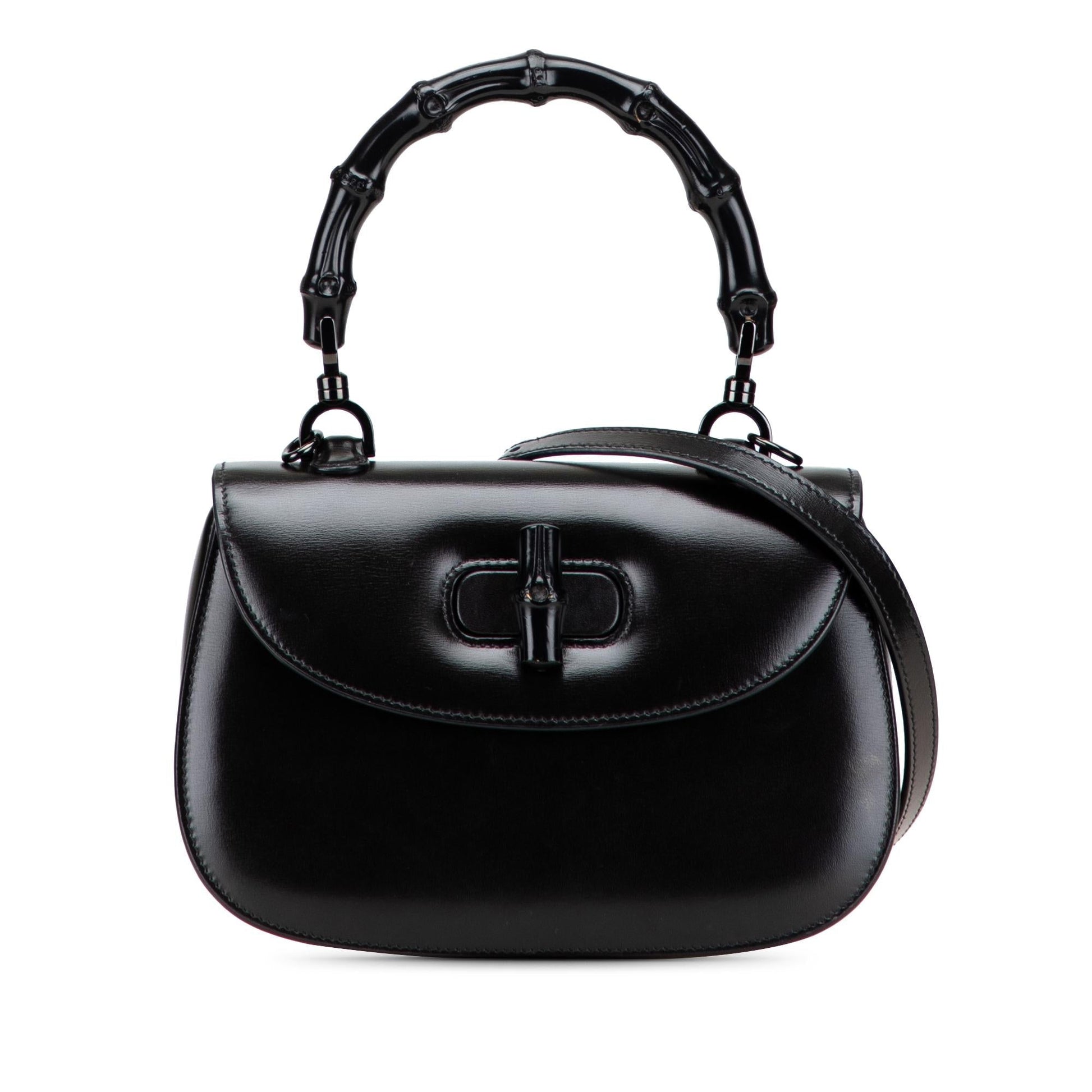 Gucci Bamboo Calfskin Small Top Handle Travel Bag