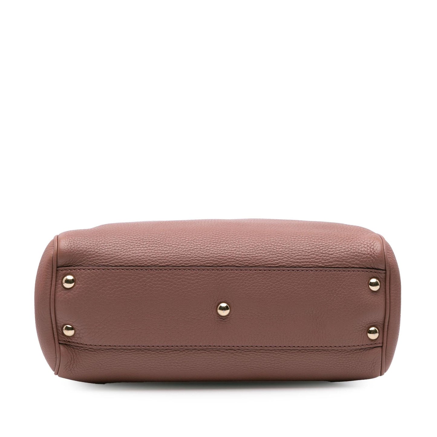 Gucci Bamboo Shopper Calf Calfskin Pink Small Satchel Bag Satchel 5