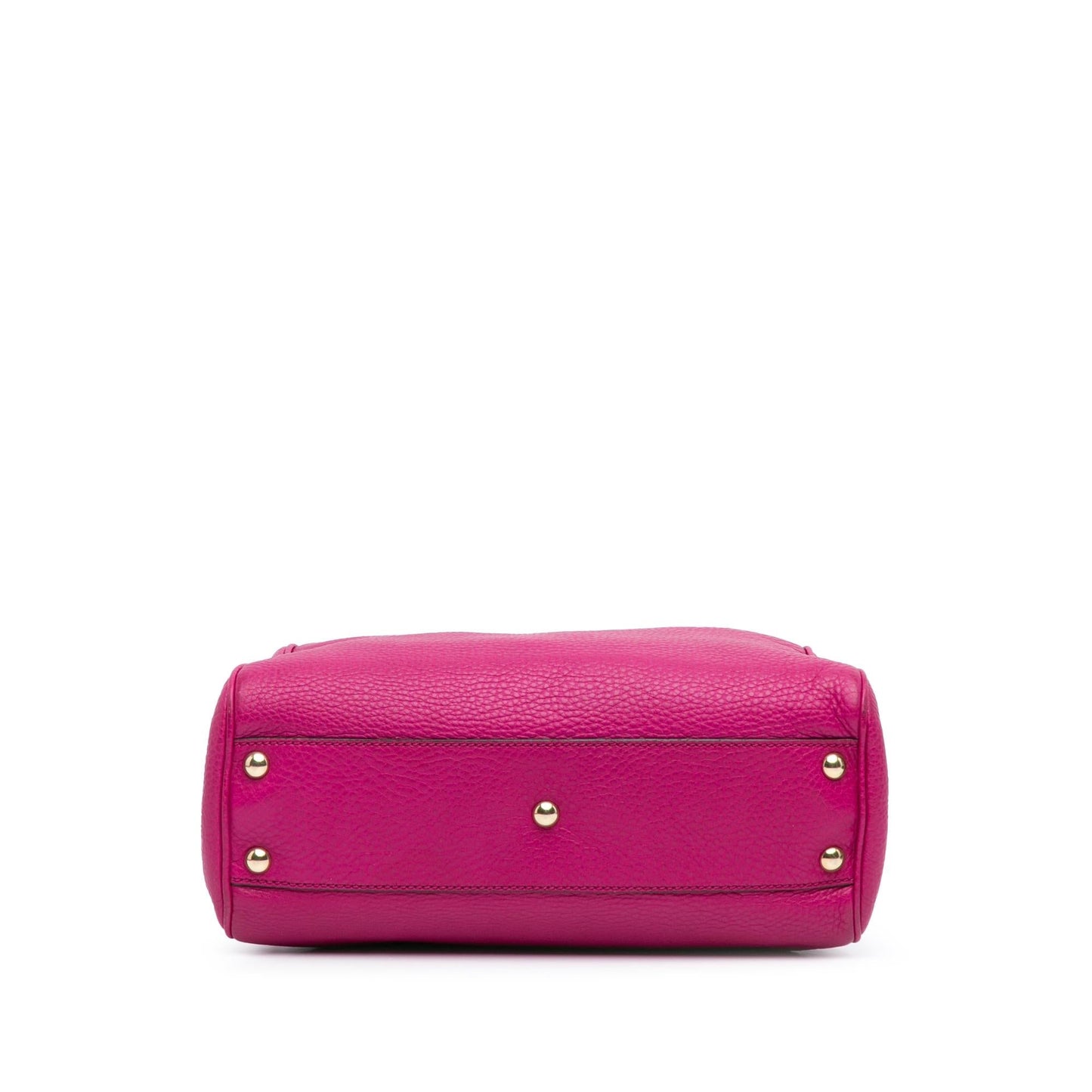 Gucci Bamboo Shopper Calf Calfskin Pink Small Satchel Bag Satchel 9