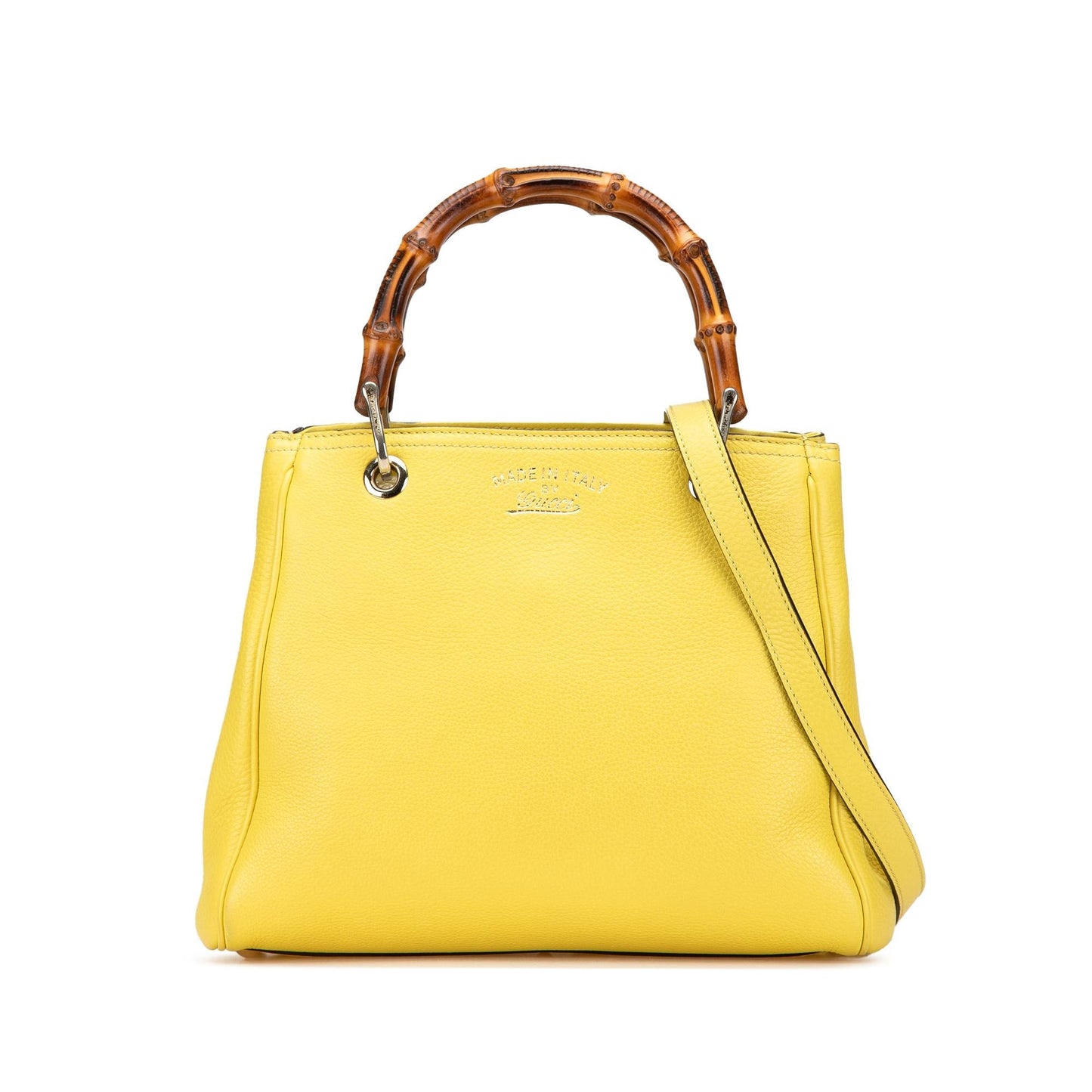 Gucci Bamboo Shopper Calf Calfskin Small Satchel Bag