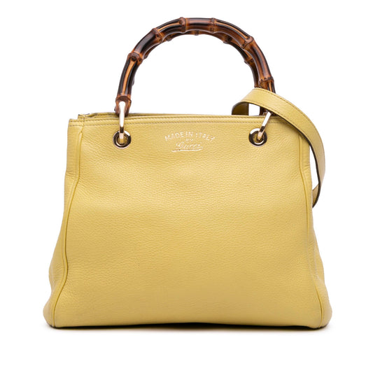 Gucci Bamboo Shopper Calf Calfskin Small Satchel Bag Satchel 19