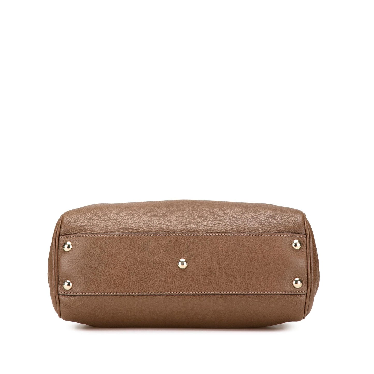 Gucci Bamboo Shopper Calf Calfskin Brown Small Satchel Bag Satchel 20