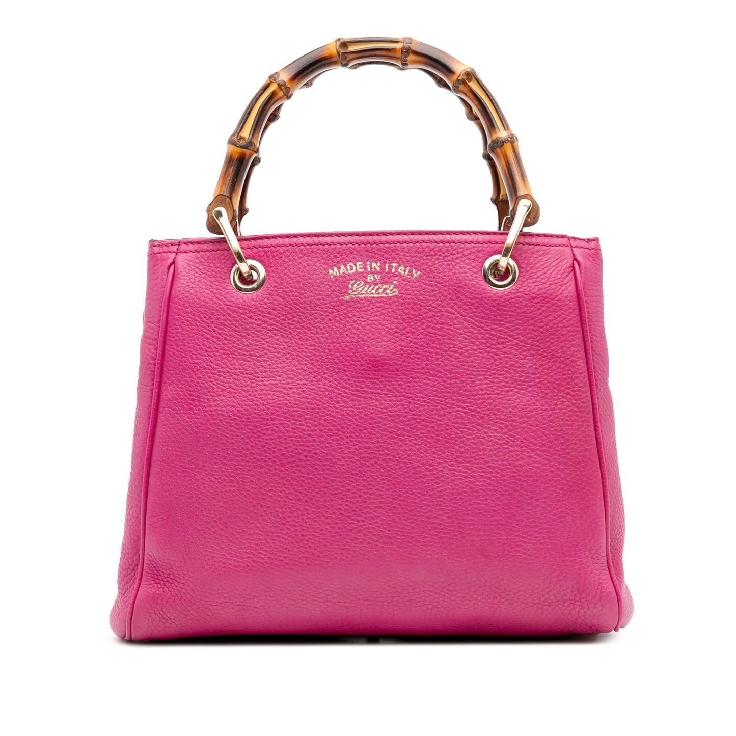Gucci Bamboo Shopper Calfskin Small Tote Bag Satchel 23