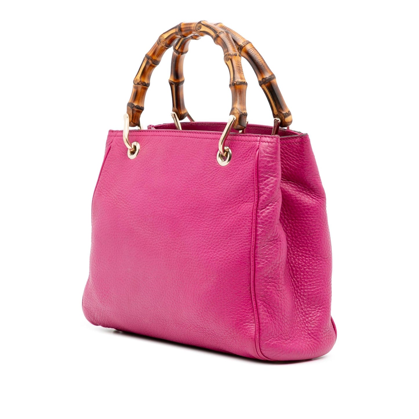 Gucci Bamboo Shopper Calfskin Small Tote Bag Satchel 23