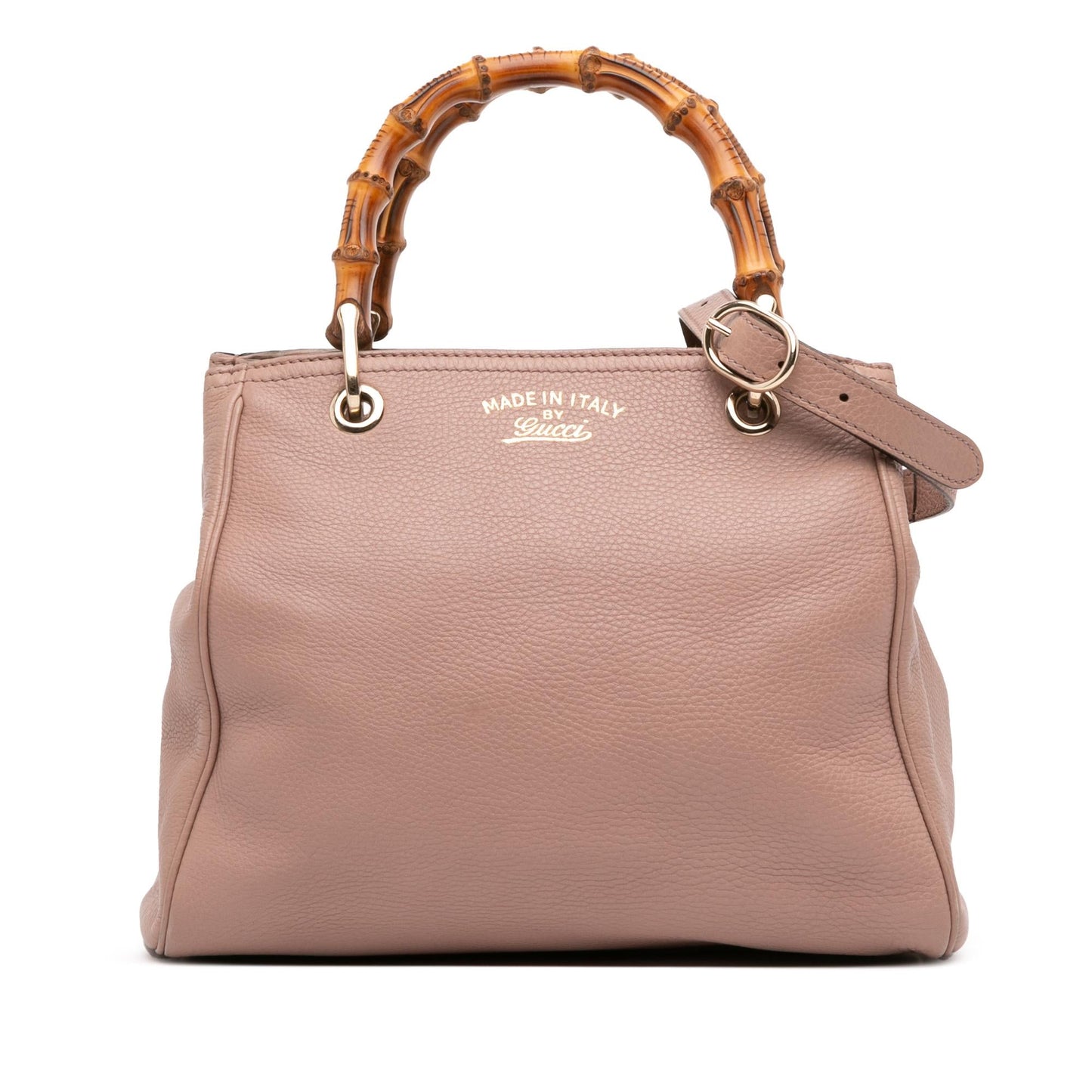 Gucci Bamboo Shopper Calfskin Small Tote Bag Satchel 24