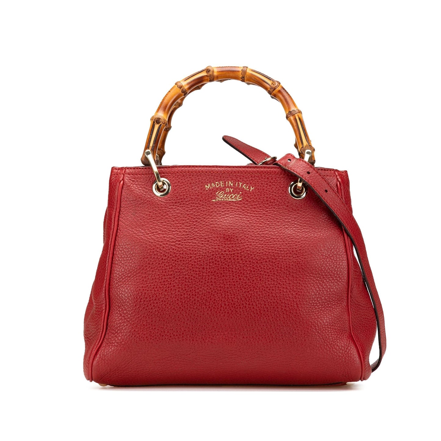 Gucci Bamboo Shopper Calfskin Small Tote Bag Satchel 27