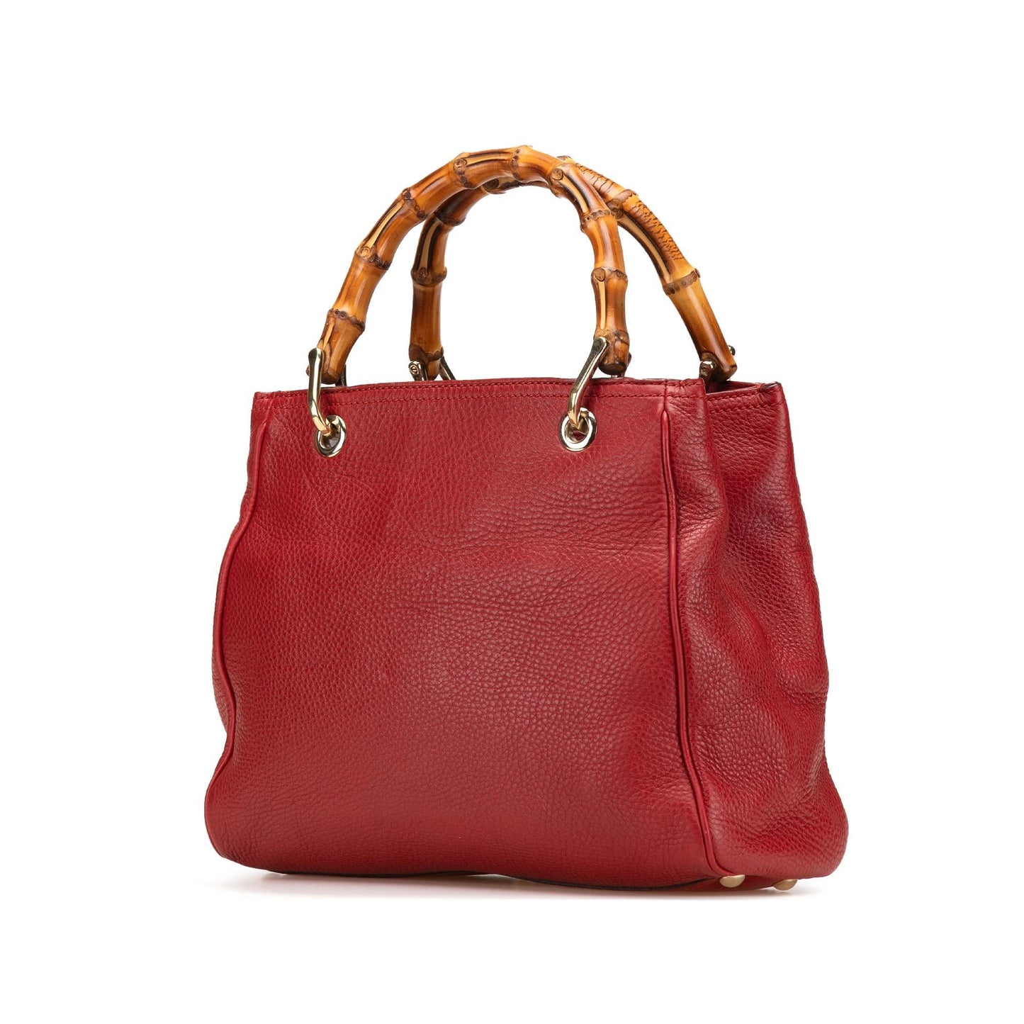 Gucci Bamboo Shopper Calfskin Small Tote Bag Satchel 27