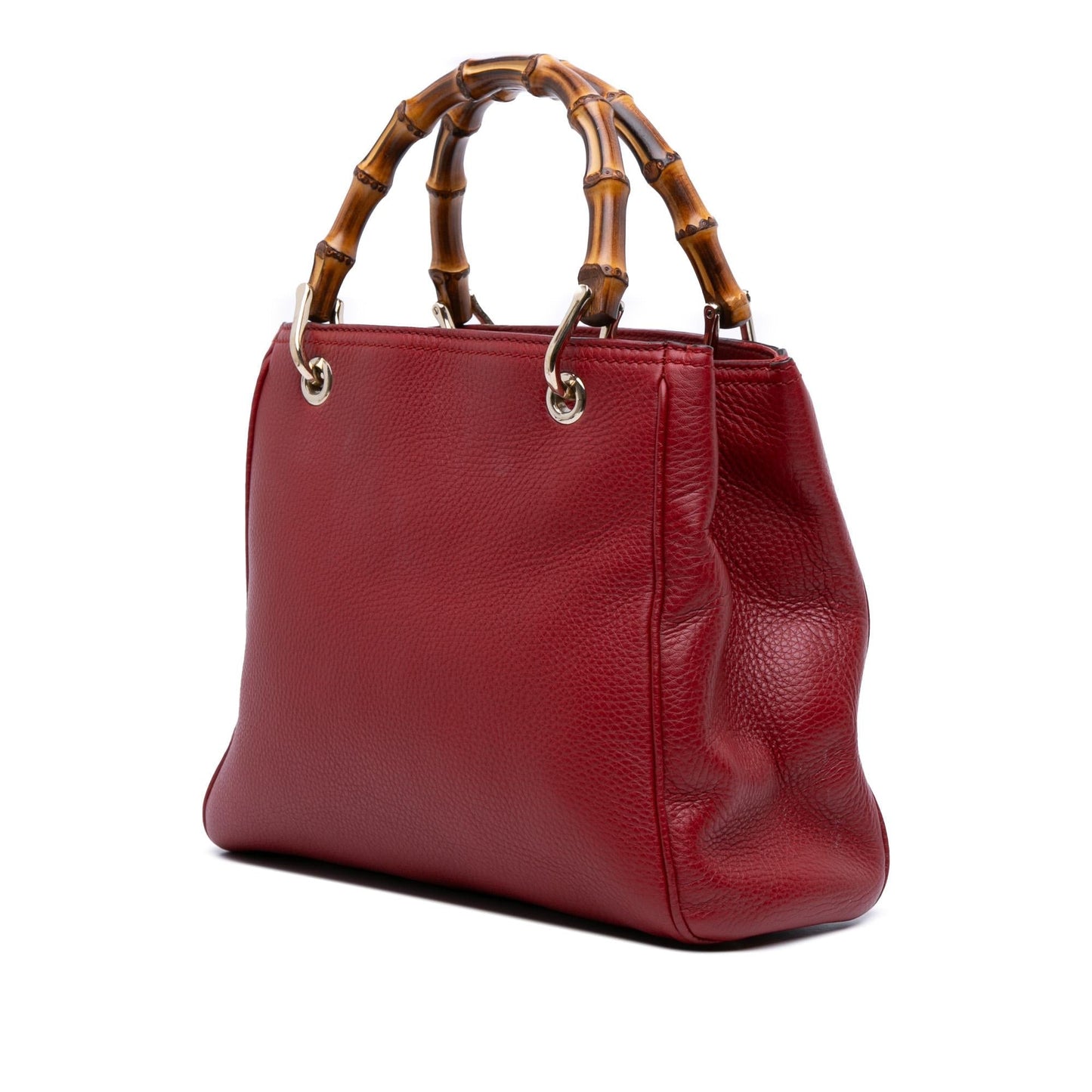 Gucci Bamboo Shopper Calfskin Small Tote Bag Satchel 26
