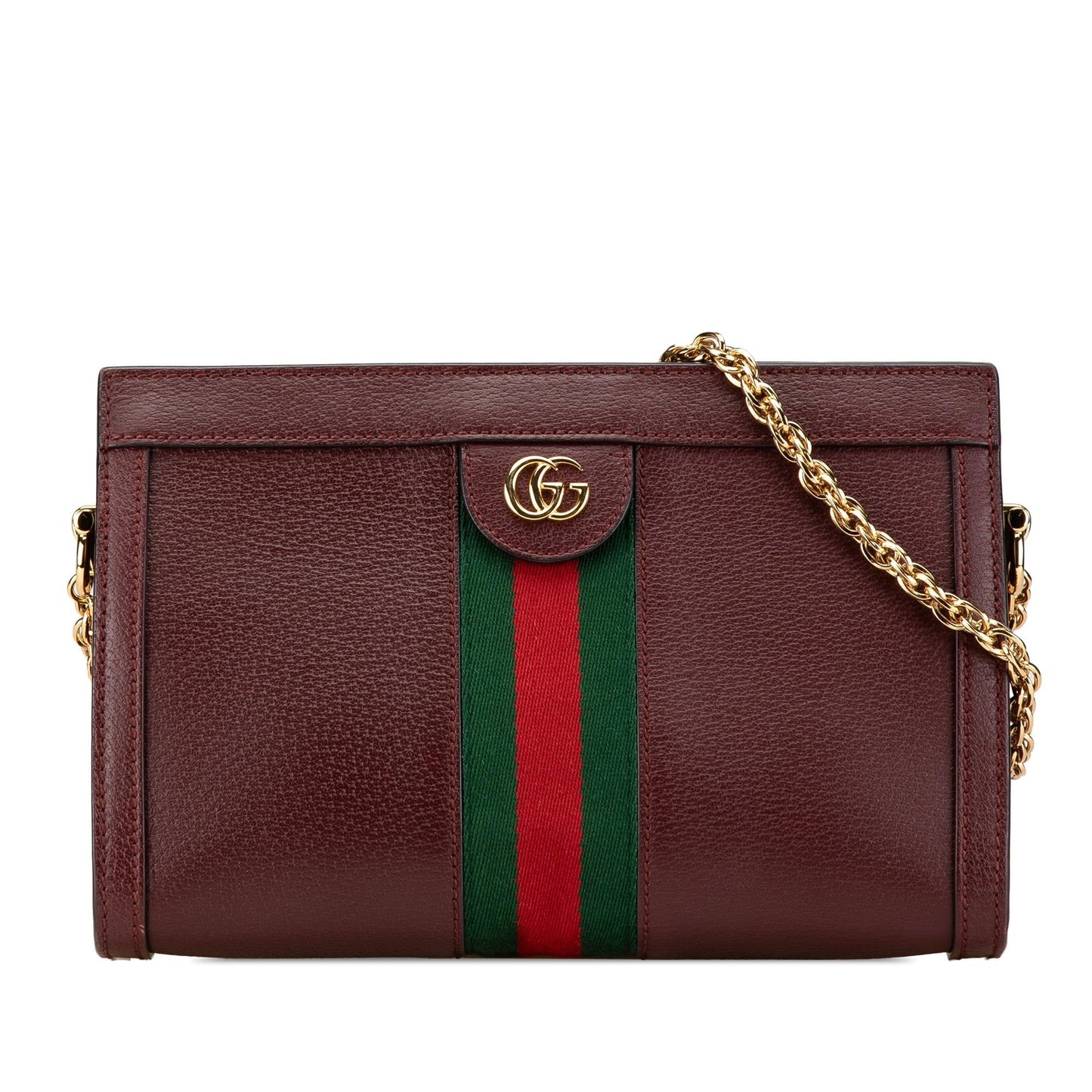 Gucci Ophidia Chain Calf Calfskin Red Small Crossbody Bag
